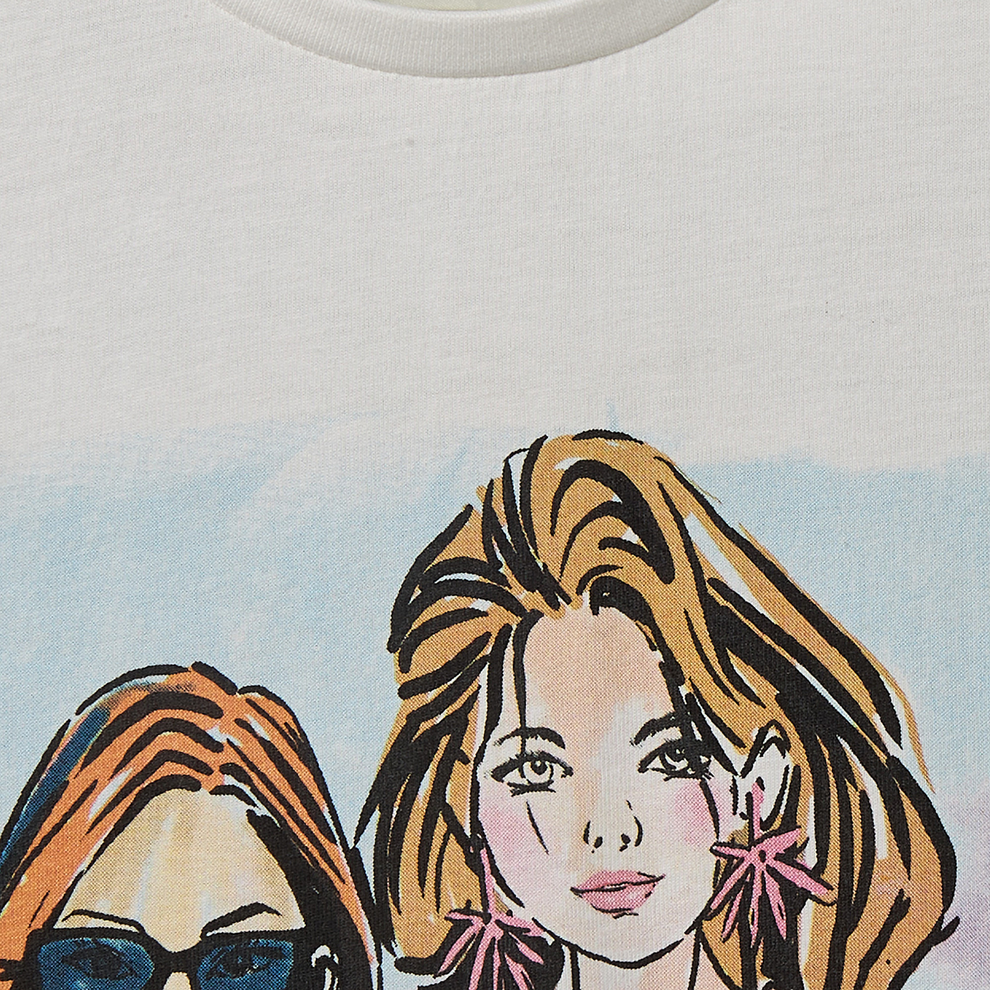 Juniors Crew Neck Short Sleeve T-shirt with Graphic Print-girls-clothing-tshirts-image-4