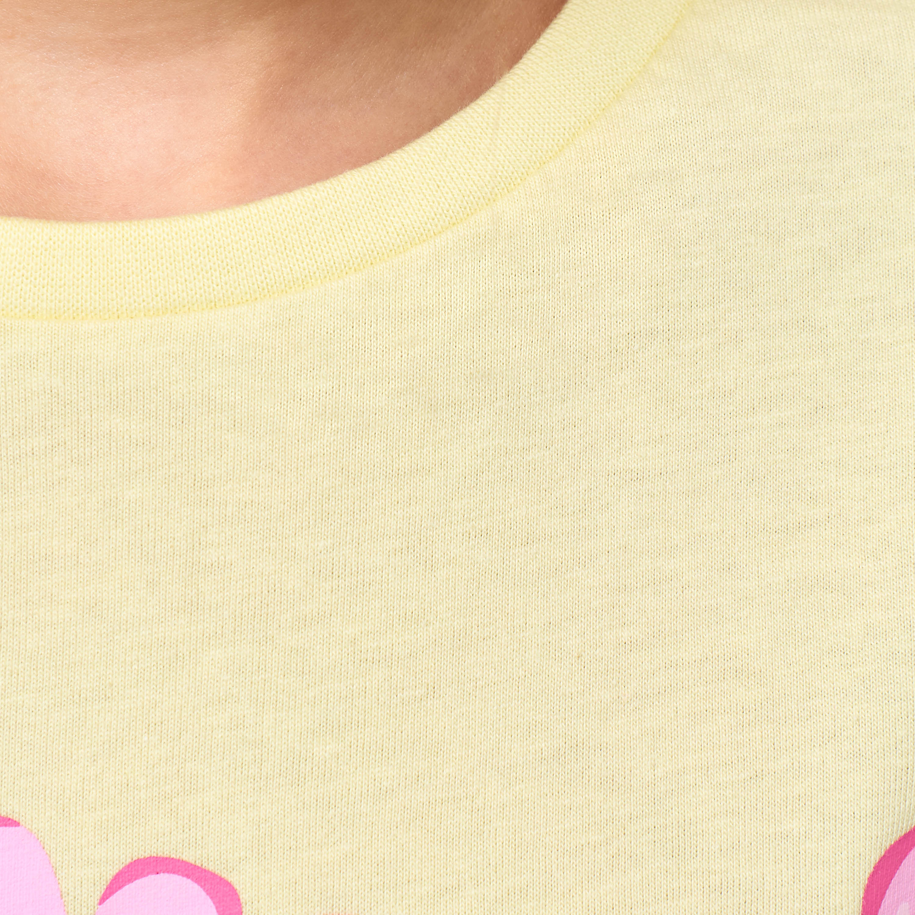 Juniors Crew Neck Short Sleeves T-shirt with Fruit Glitter Print-girls-clothing-tshirts-image-5