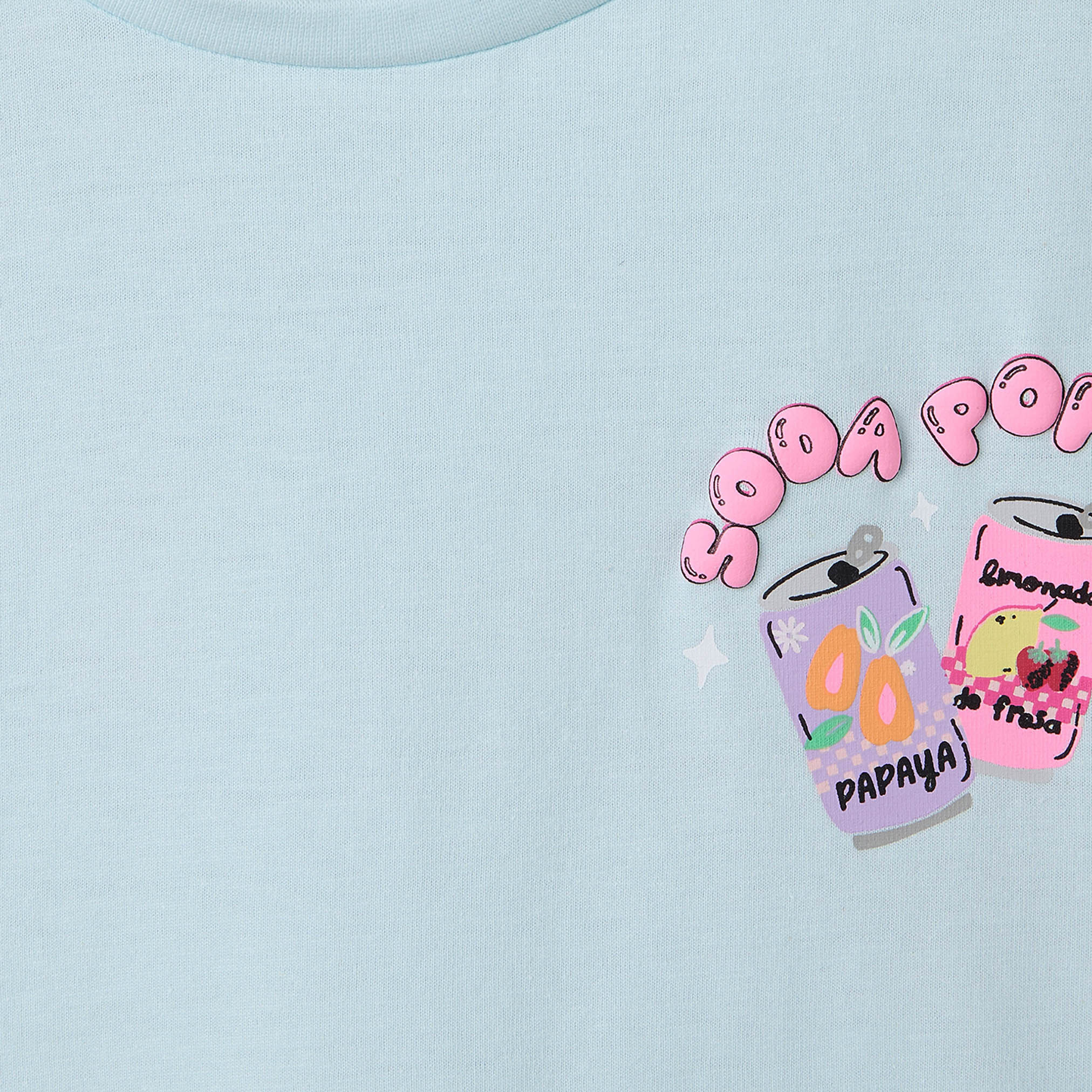 Juniors Crew Neck Short Sleeves T-shirt with Graphic Print-girls-clothing-tshirts-image-4