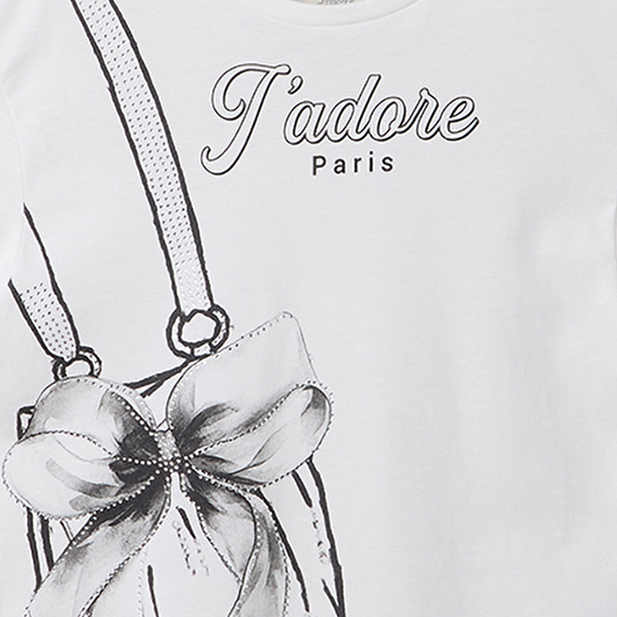 Juniors Crew Neck Short Sleeves T-shirt with Studded Detail-girls-clothing-tshirts-image-4