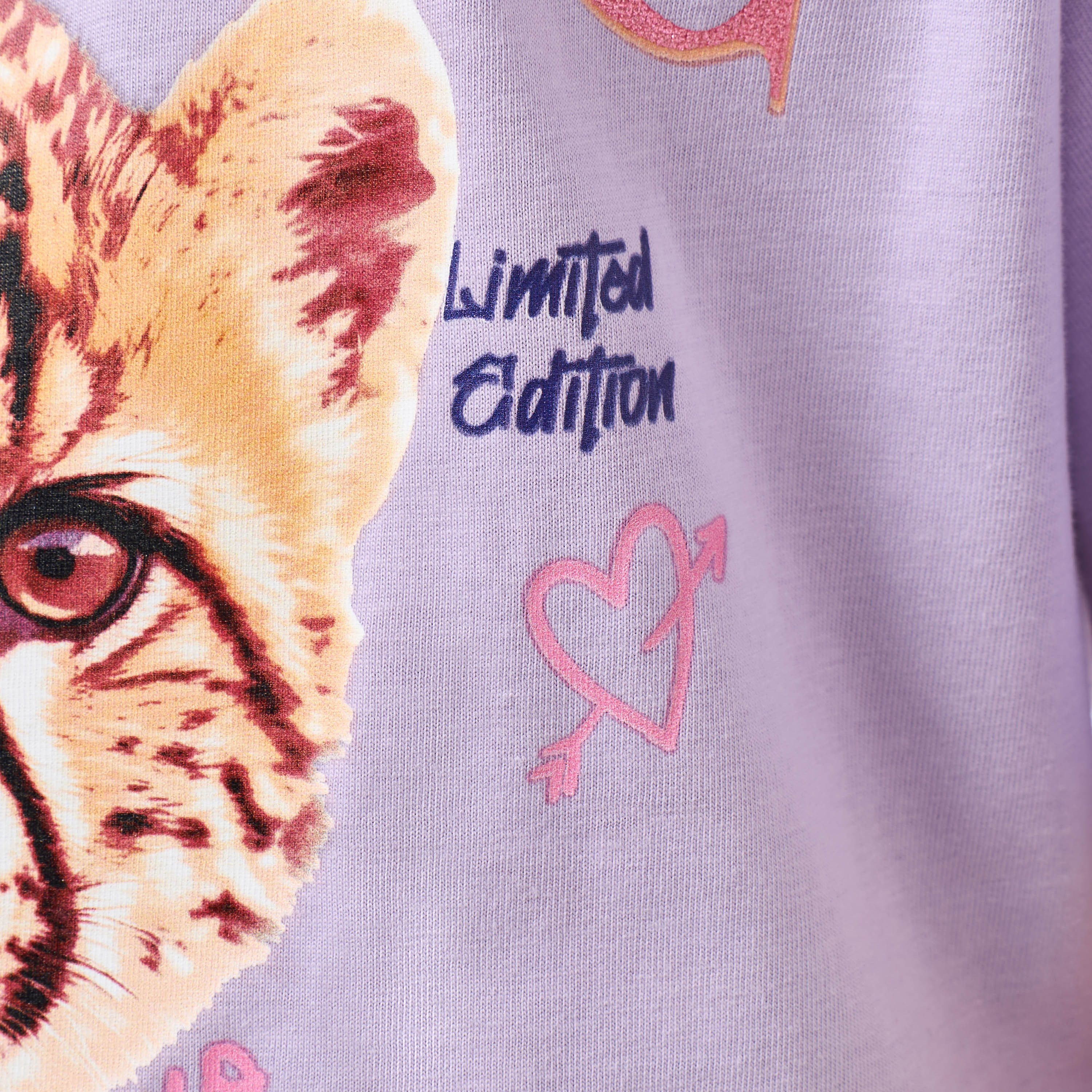 Juniors Crew Neck Short Sleeve T-shirt with Graphic Print-girls-clothing-tshirts-image-6