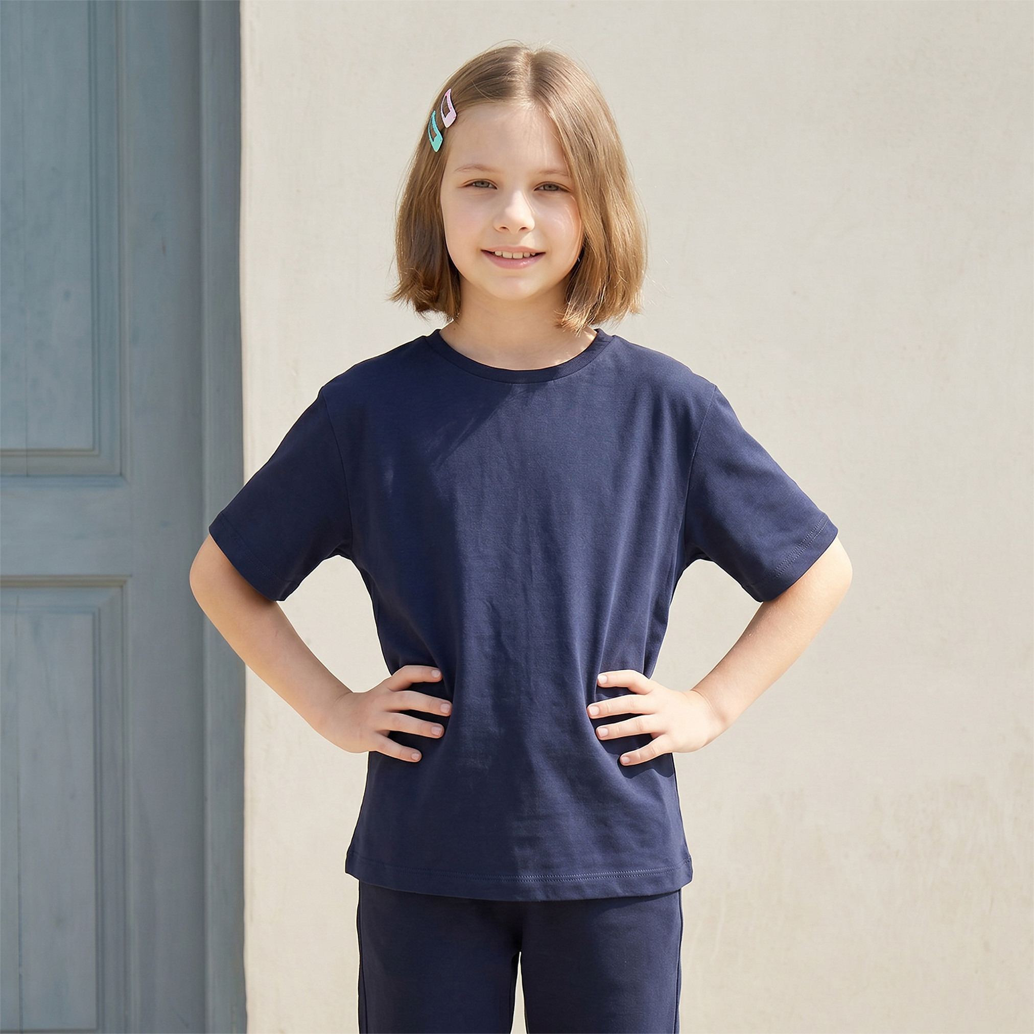 Pack of 3 Juniors Crew Neck Short Sleeves T-shirt-girls-clothing-tshirts-image-5
