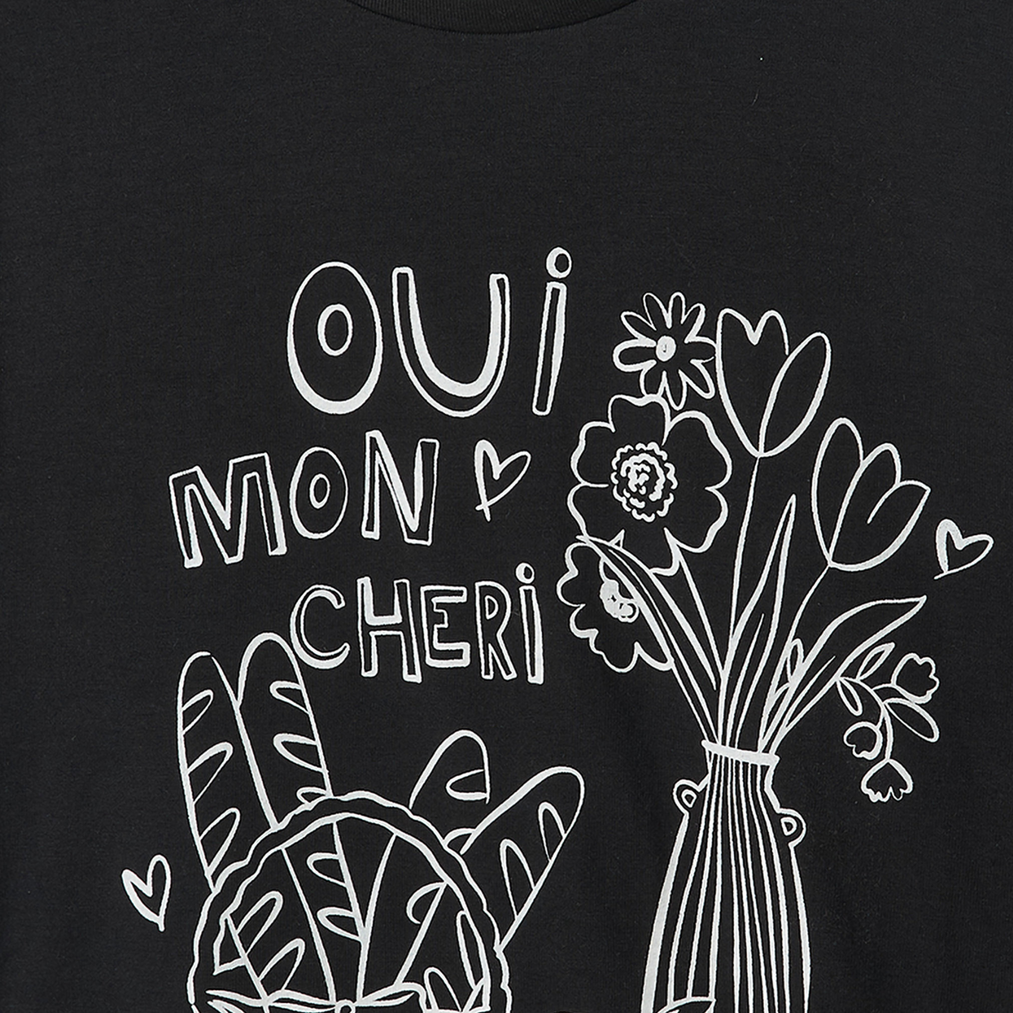 Juniors Crew Neck Short Sleeves T-shirt with Lemon Embroidery-girls-clothing-tshirts-image-5