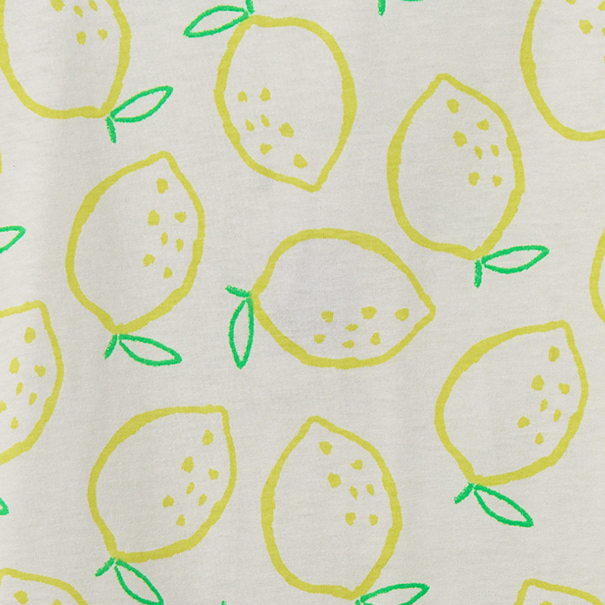 Juniors Crew Neck Short Sleeves T-shirt with Lemon Print-girls-clothing-tshirts-image-4