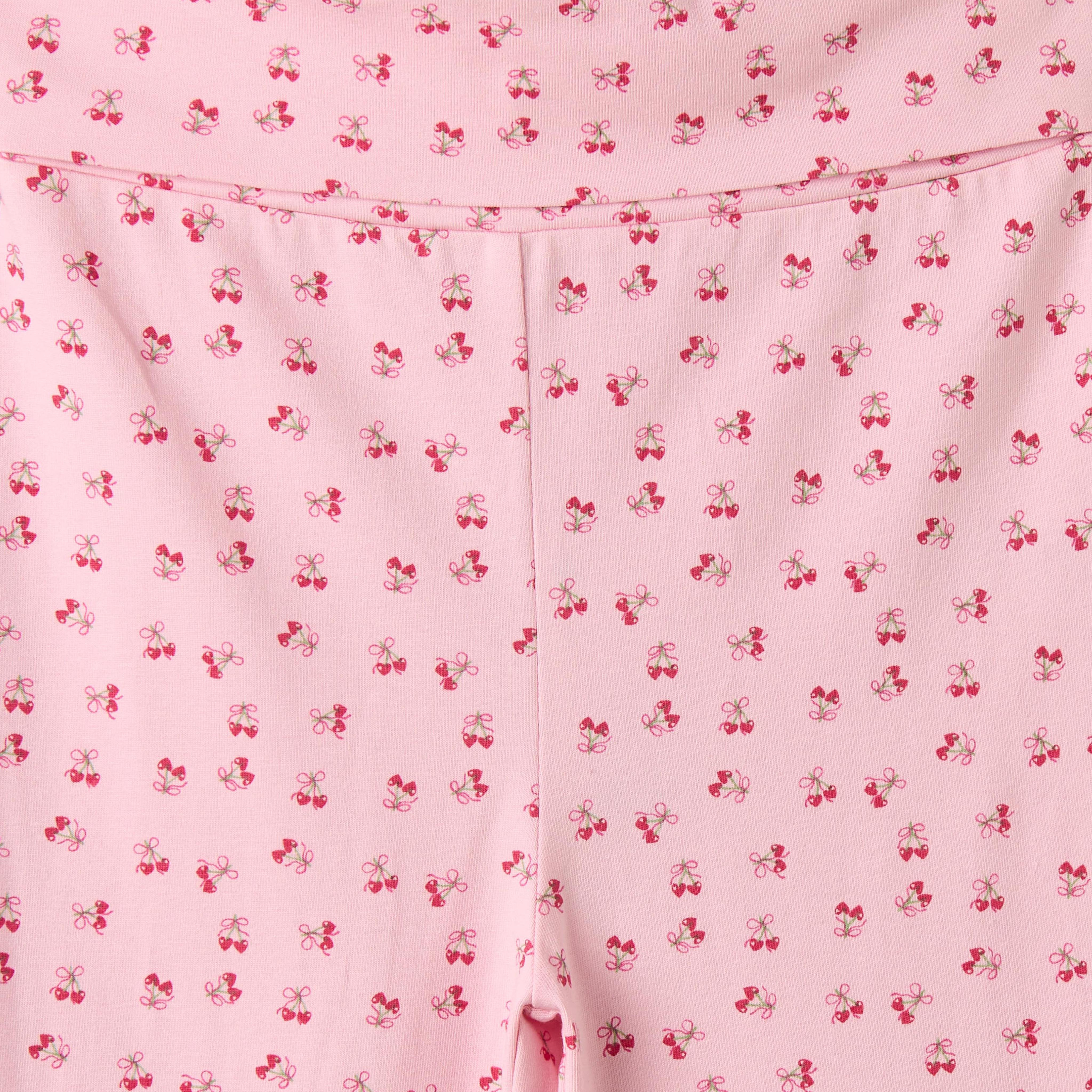 Juniors Flared Leggings with Cherry Print-girls-clothing-bottoms-leggings-image-4