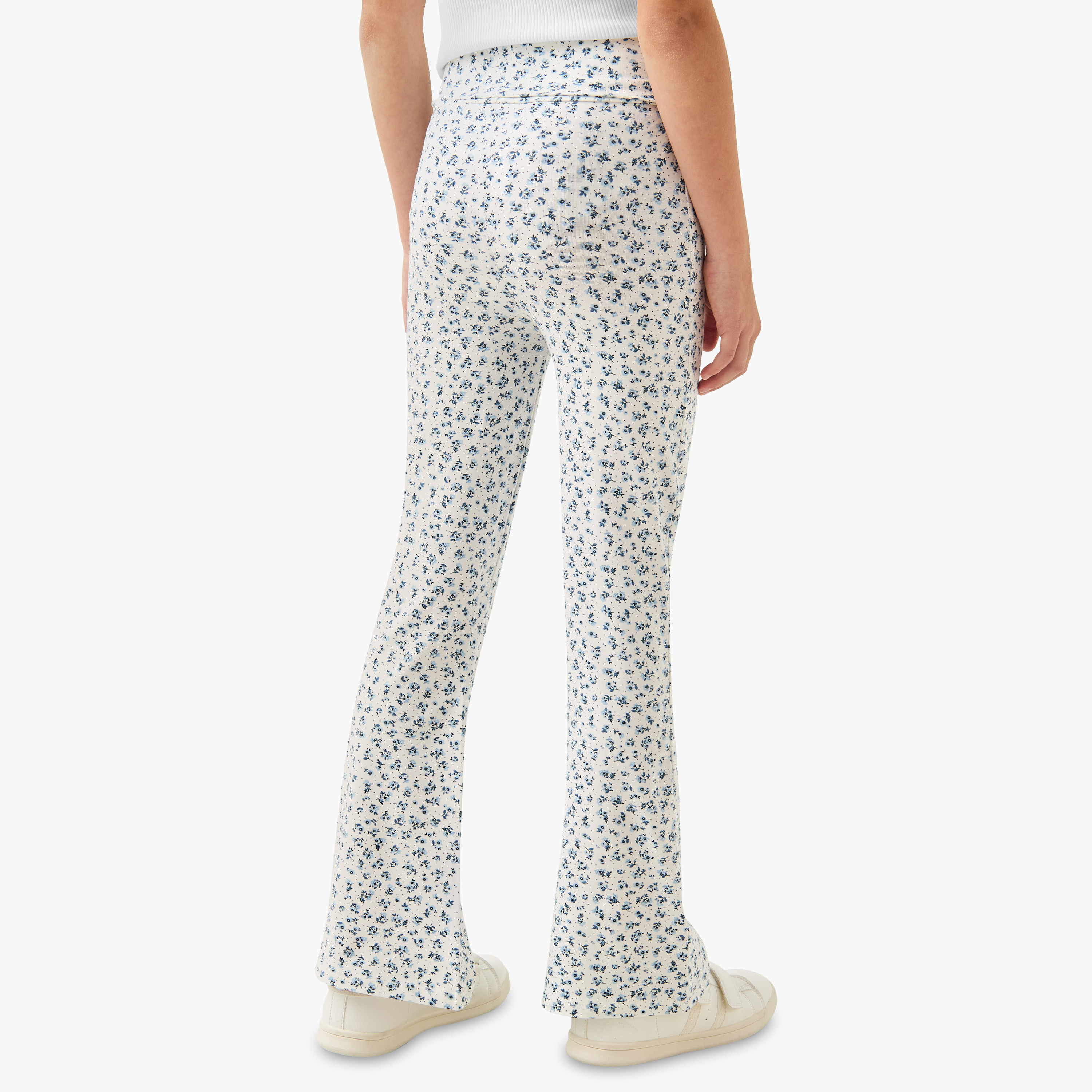 Juniors Leggings with Flared Hem-girls-clothing-bottoms-leggings-image-3