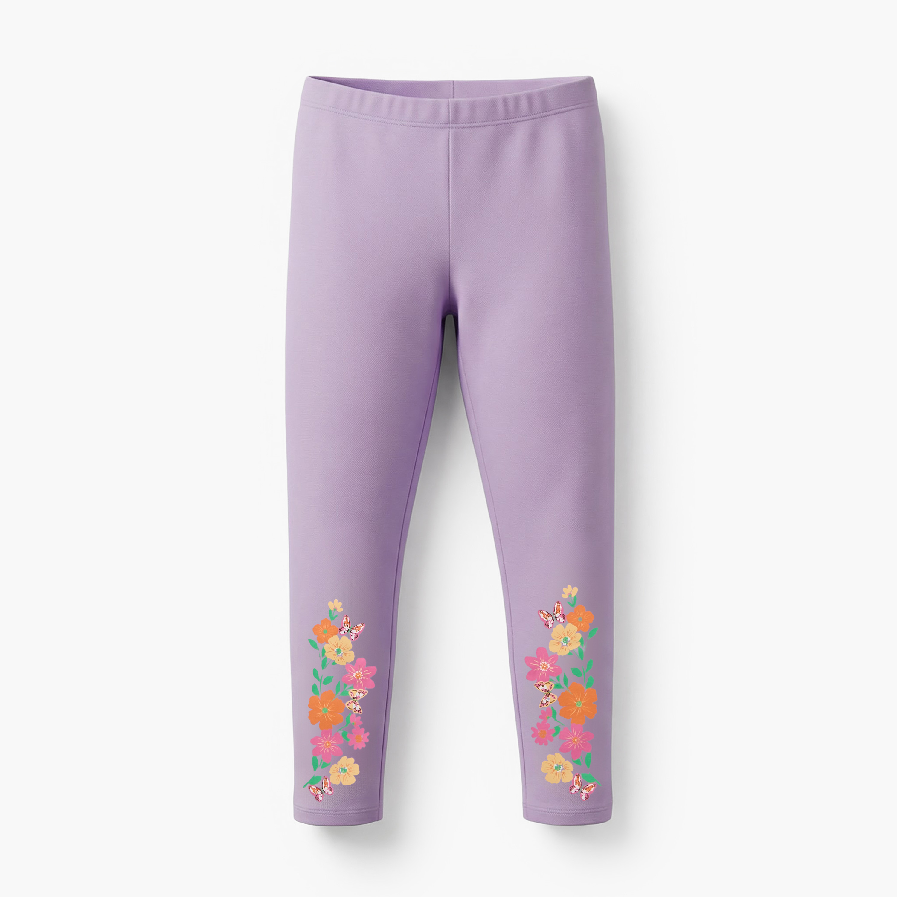 Juniors Leggings with Floral Print-girls-clothing-bottoms-leggings-image-1