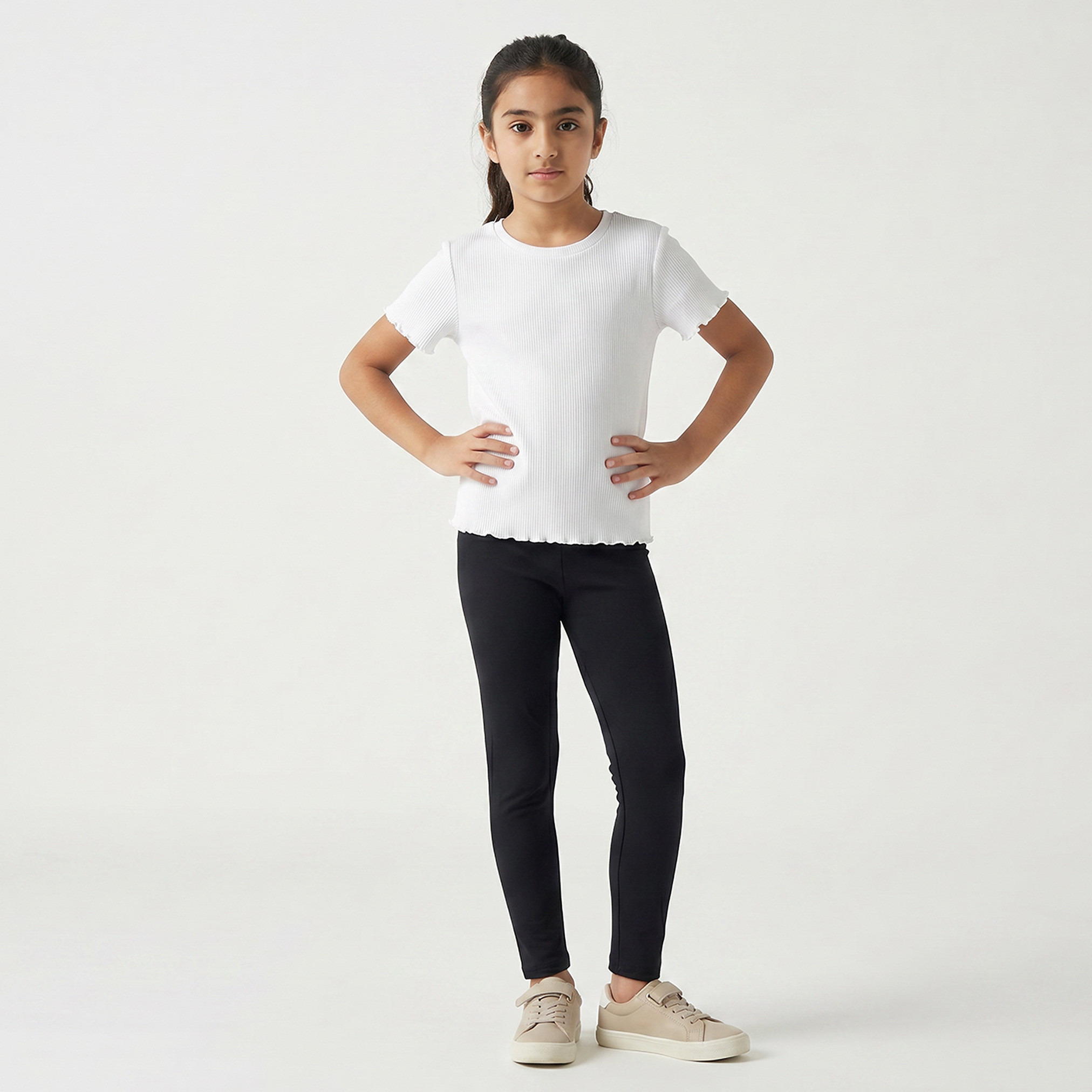 طقم بنطلون ليقنزبخصر مطاطي 3 قطع من جونيورز-girls-clothing-bottoms-leggings-image-7