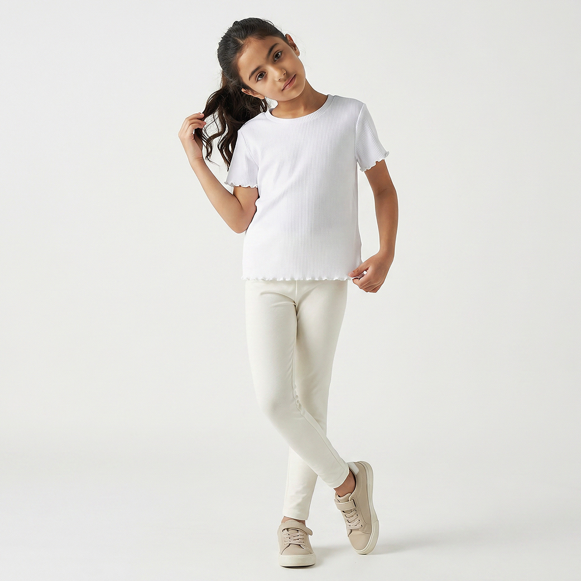 طقم بنطلون ليقنزبخصر مطاطي 3 قطع من جونيورز-girls-clothing-bottoms-leggings-image-6