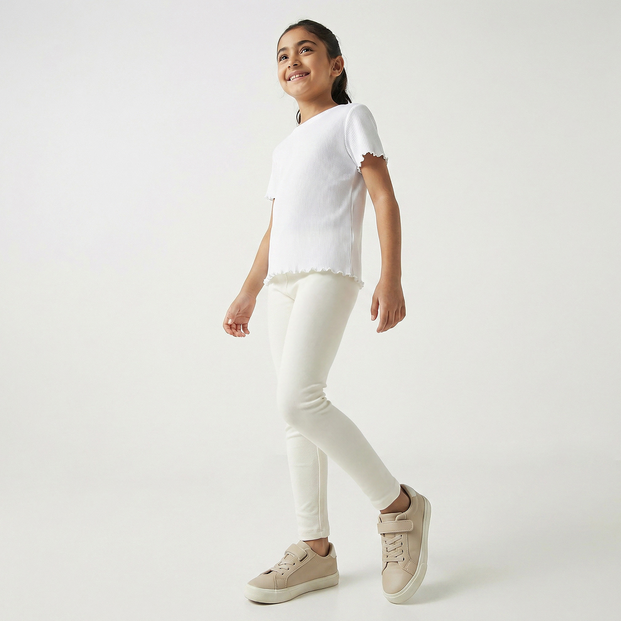 طقم بنطلون ليقنزبخصر مطاطي 3 قطع من جونيورز-girls-clothing-bottoms-leggings-image-2