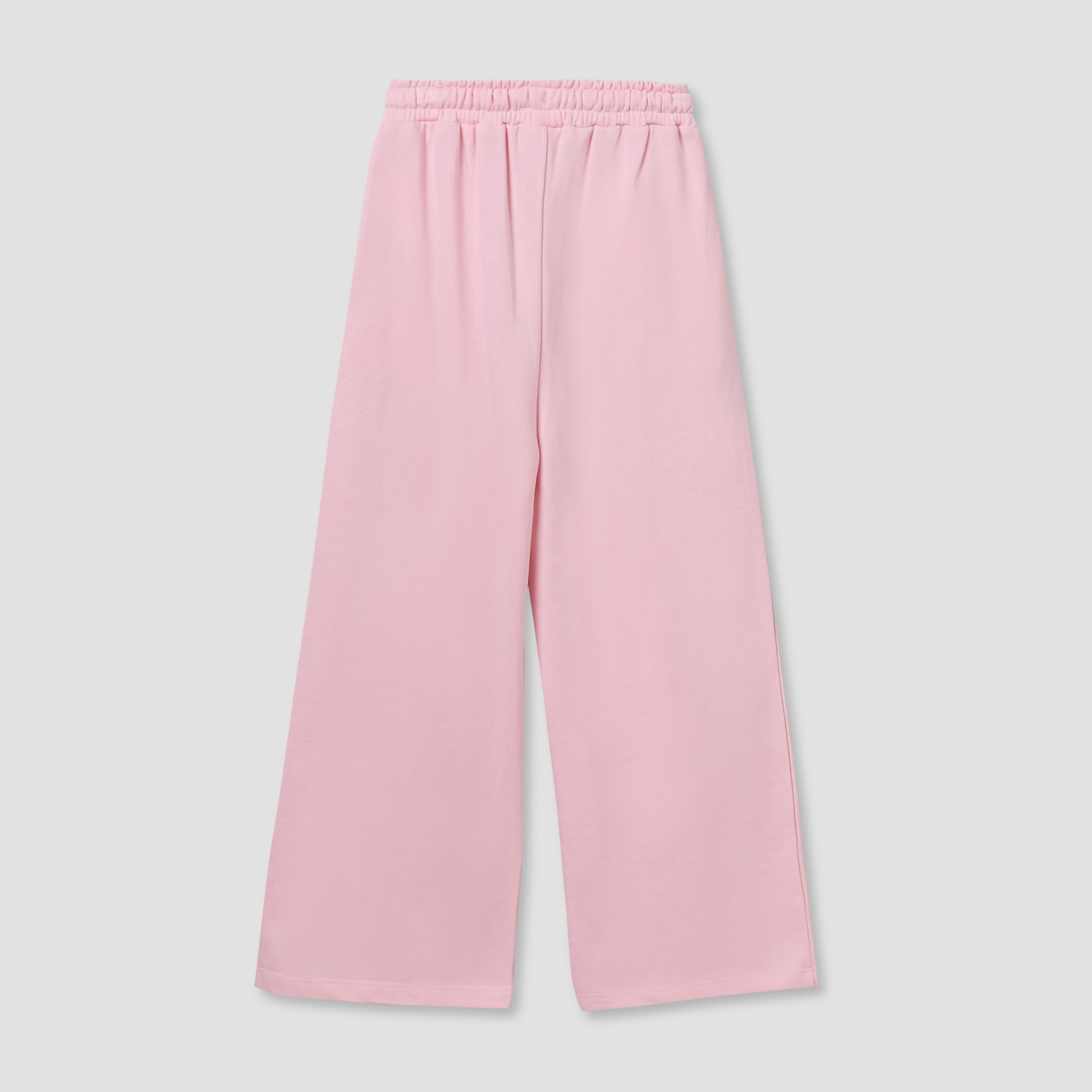 Juniors Elasticated Drawstring Waist Wide Leg Track Pants with Pockets-girls-clothing-bottoms-joggersandtrackpants-image-2