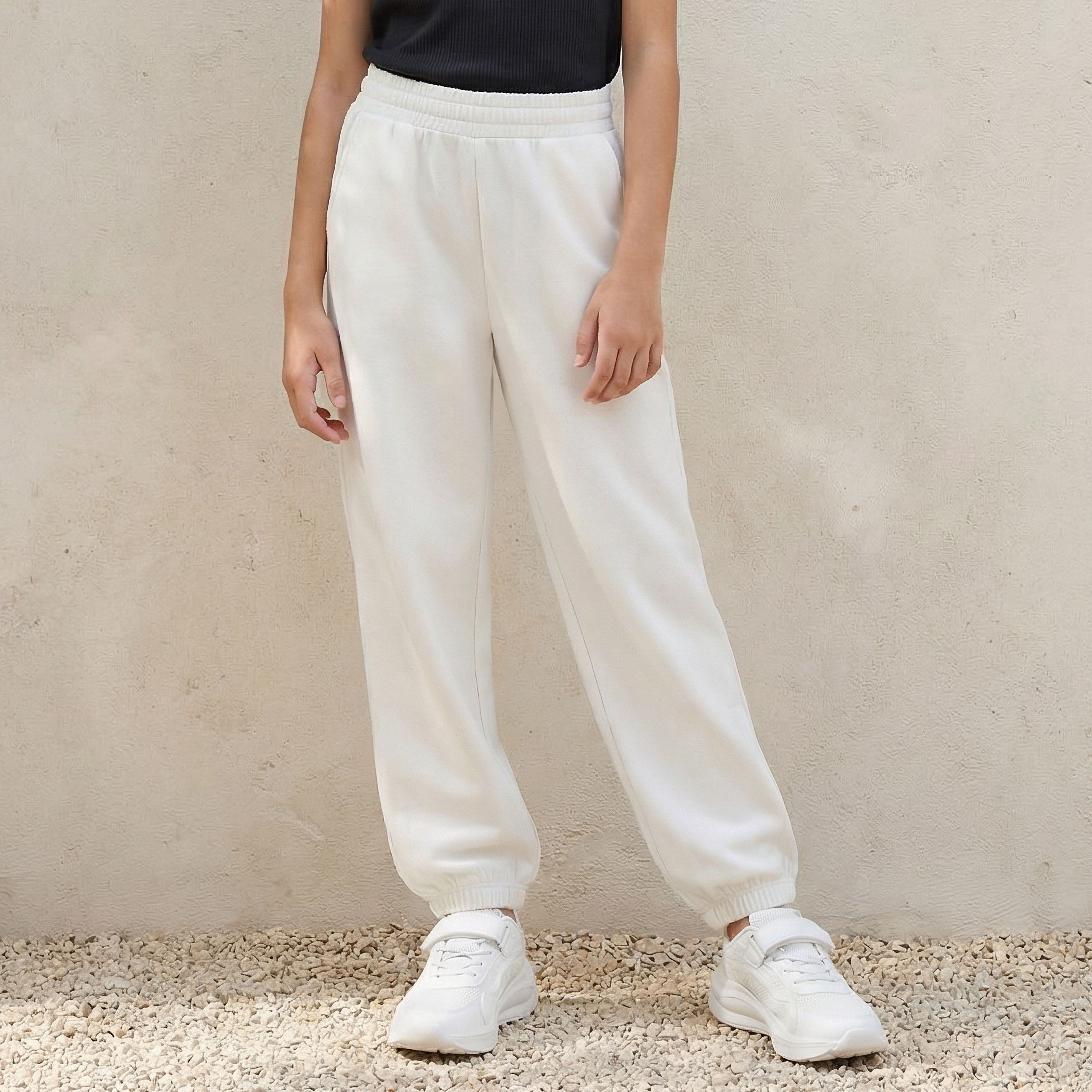 Juniors Drawstring Waist Joggers with Pockets-girls-clothing-bottoms-joggersandtrackpants-image-1