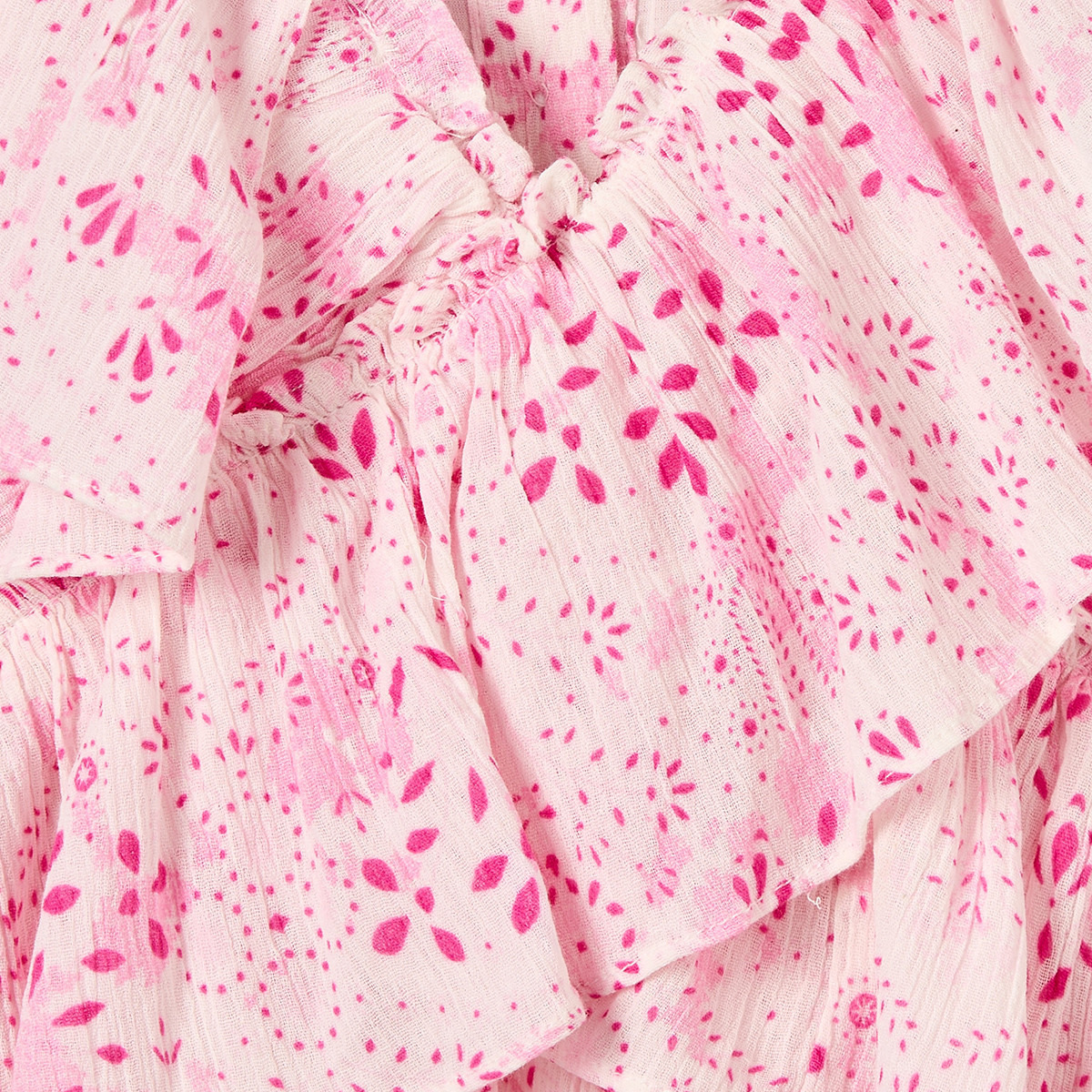 Juniors V-neck Sleeveless Knee Length A-Line Dress with Ruffles-girls-clothing-dressesandjumpsuits-image-4