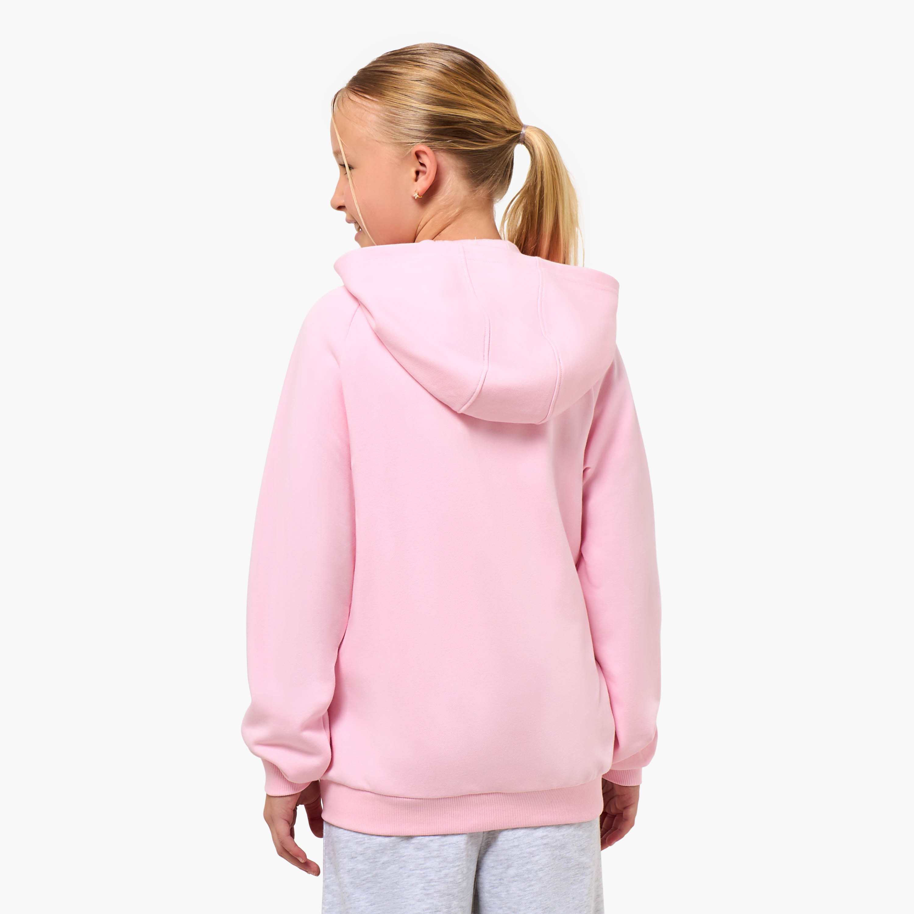 Juniors Kangaroo Pocket Hooded Sweatshirt with Long Sleeves-girls-clothing-winterwear-sweatshirts-image-3