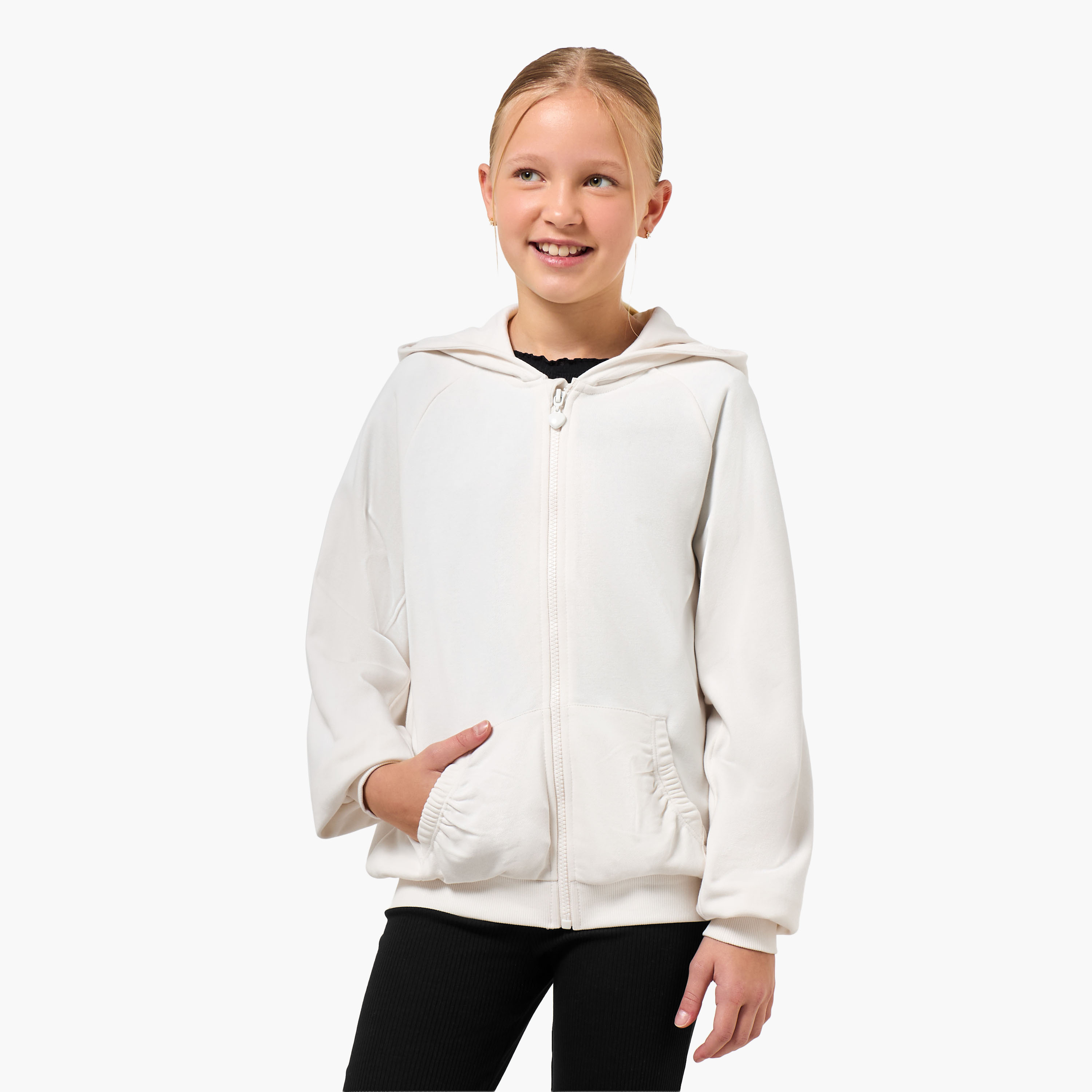 هودي بأكمام طويلة وجيب كنغر من جونيورز-girls-clothing-winterwear-sweatshirts-image-5
