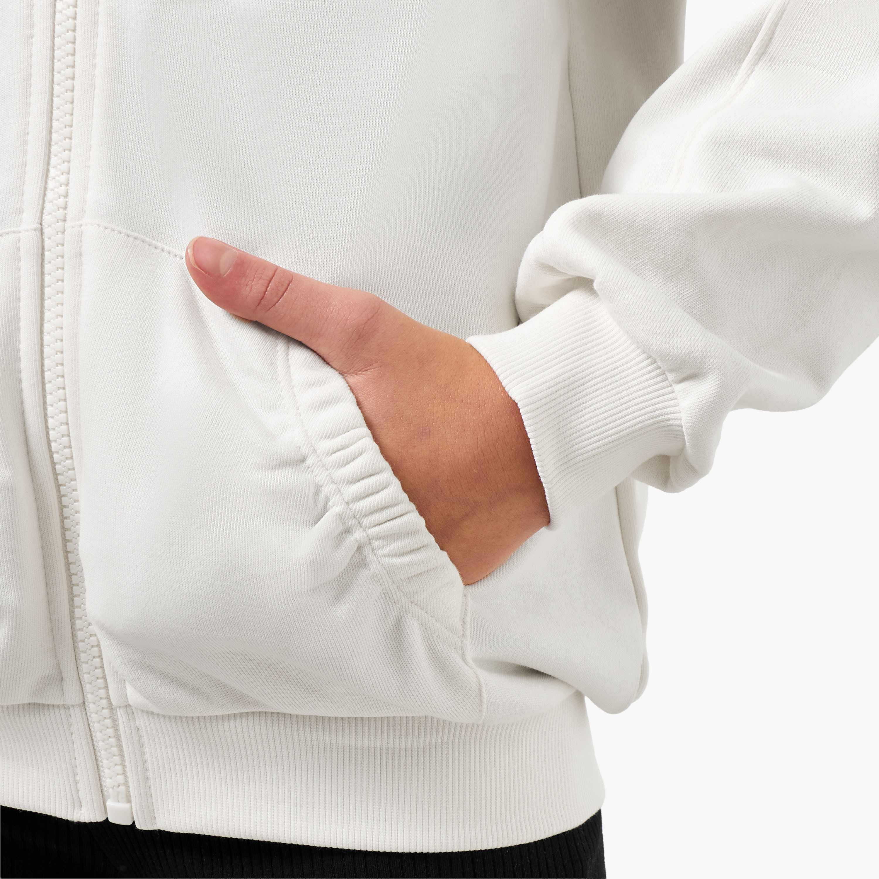 هودي بأكمام طويلة وجيب كنغر من جونيورز-girls-clothing-winterwear-sweatshirts-image-1