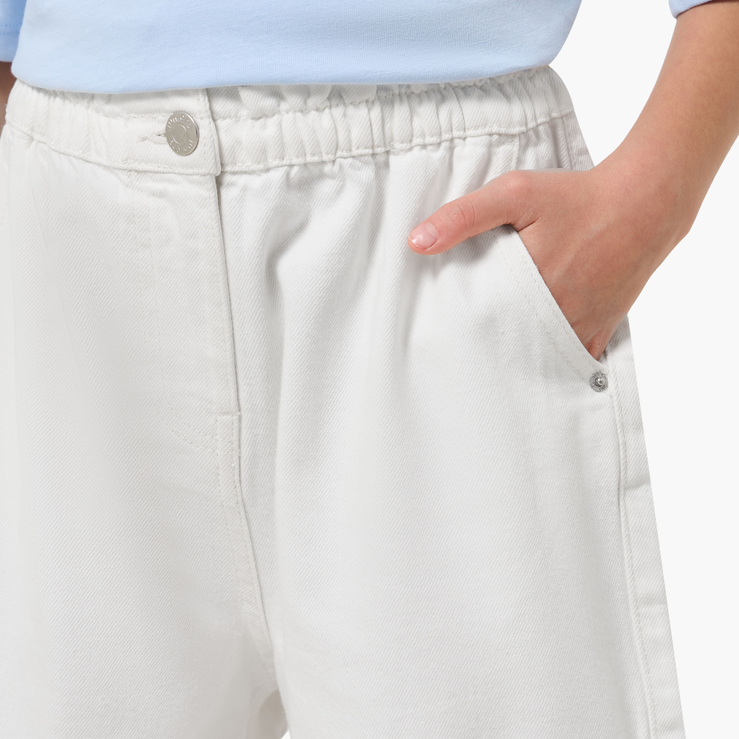 Juniors Denim Shorts with Pockets-girls-clothing-bottoms-shorts-image-4