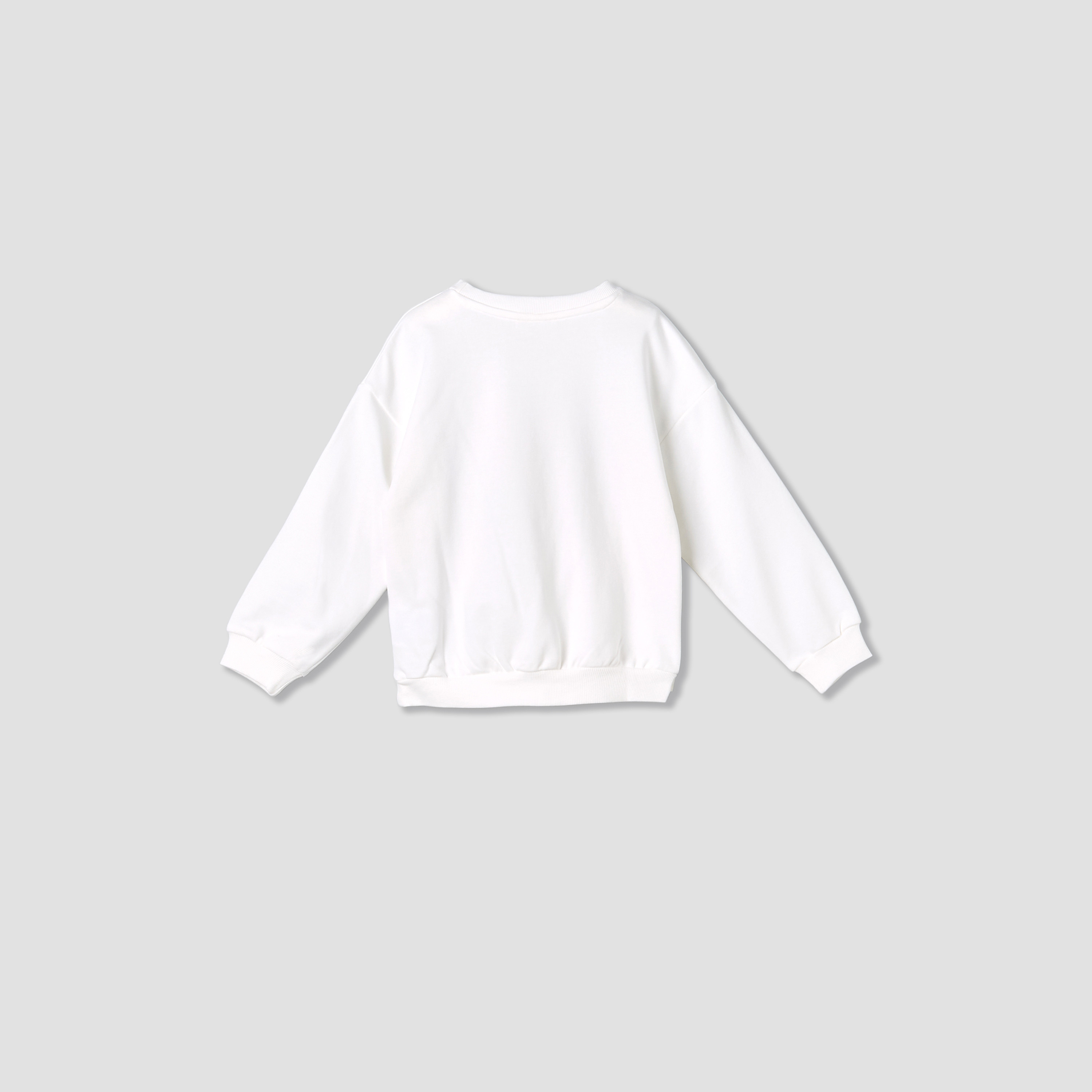 Juniors Crew Neck Sweatshirt with Kuwait National Day Print-girls-clothing-winterwear-sweatshirts-image-2