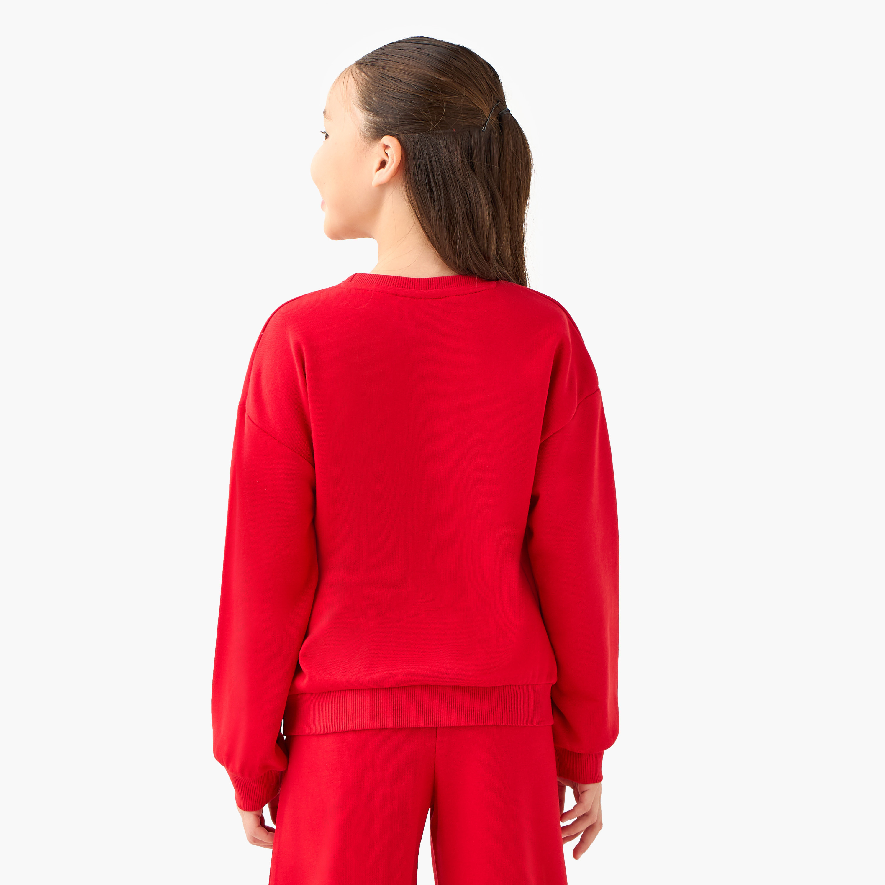 Juniors Kuwait National Day Print Sweatshirt with Long Sleeves-girls-clothing-sweatshirts-image-3
