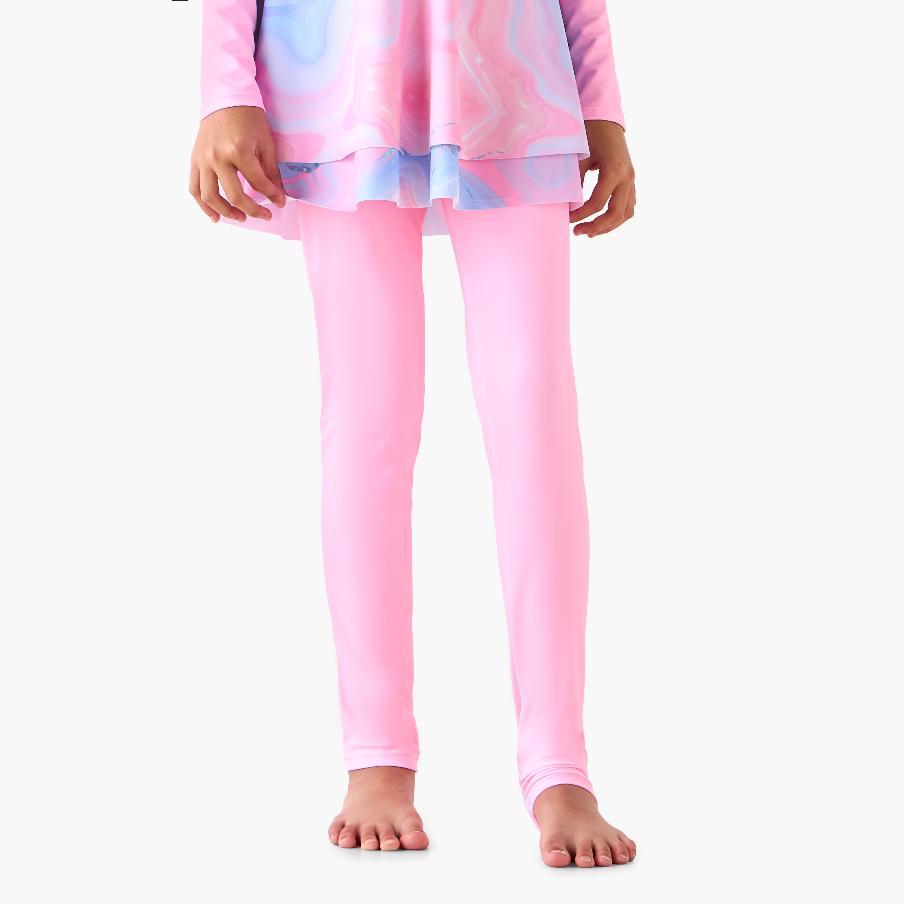 طقم بوركيني بقبعة للبنات من جونيورز-girls-clothing-sportswear-swimwear-image-4