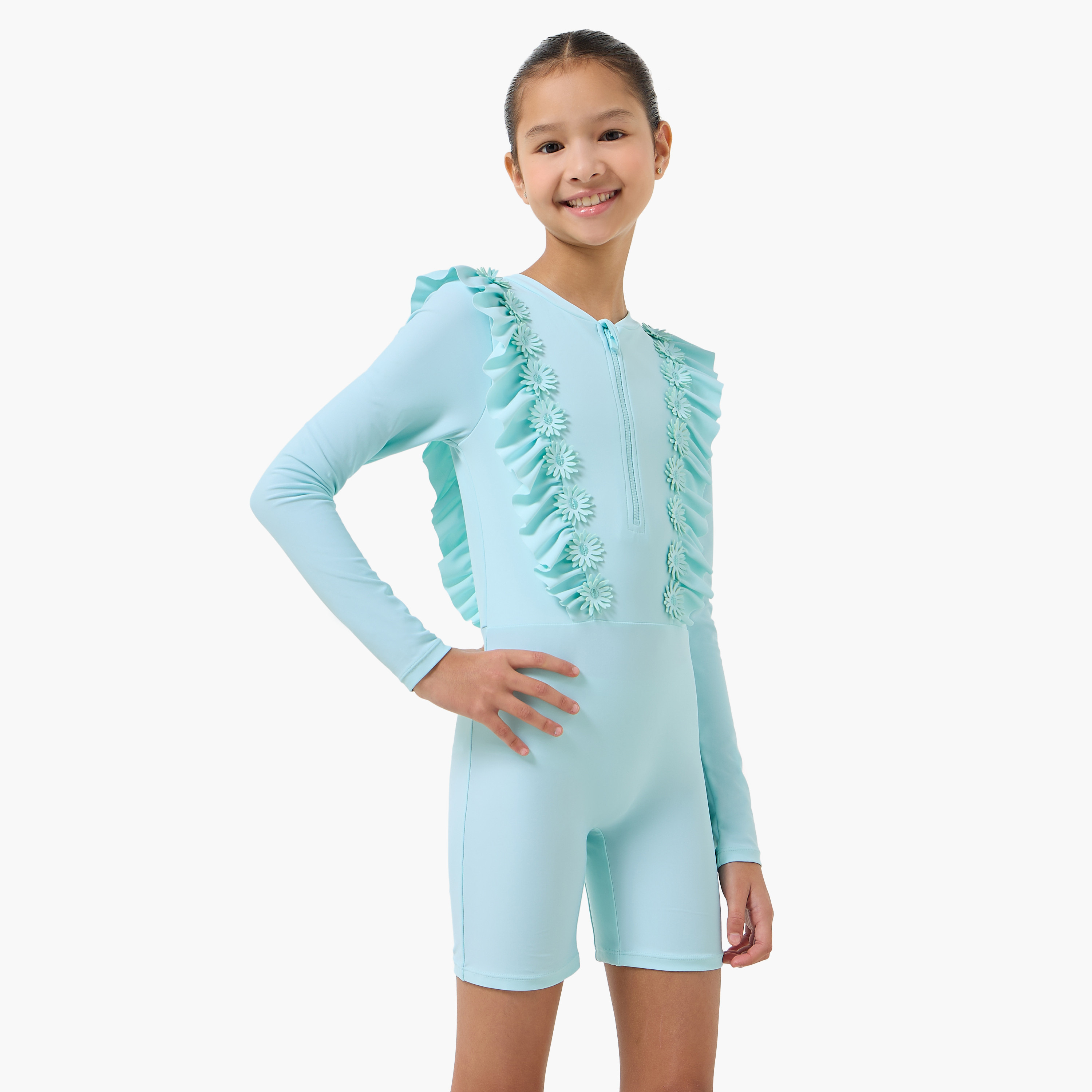 طقم سباحة بكشكش للبنات من جونيورز - طقم من قطعتين-boys-clothing-swimwear-image-5