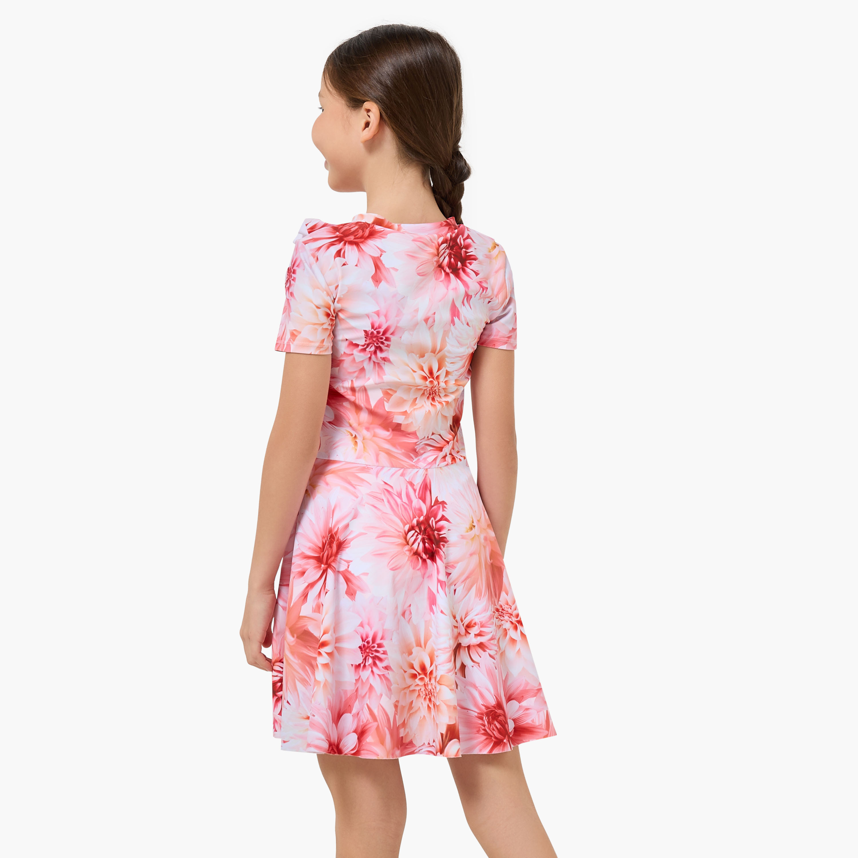 طقم بدلة سباحة بطبعات للبنات من جونيورز-girls-clothing-sportswear-swimwear-image-4