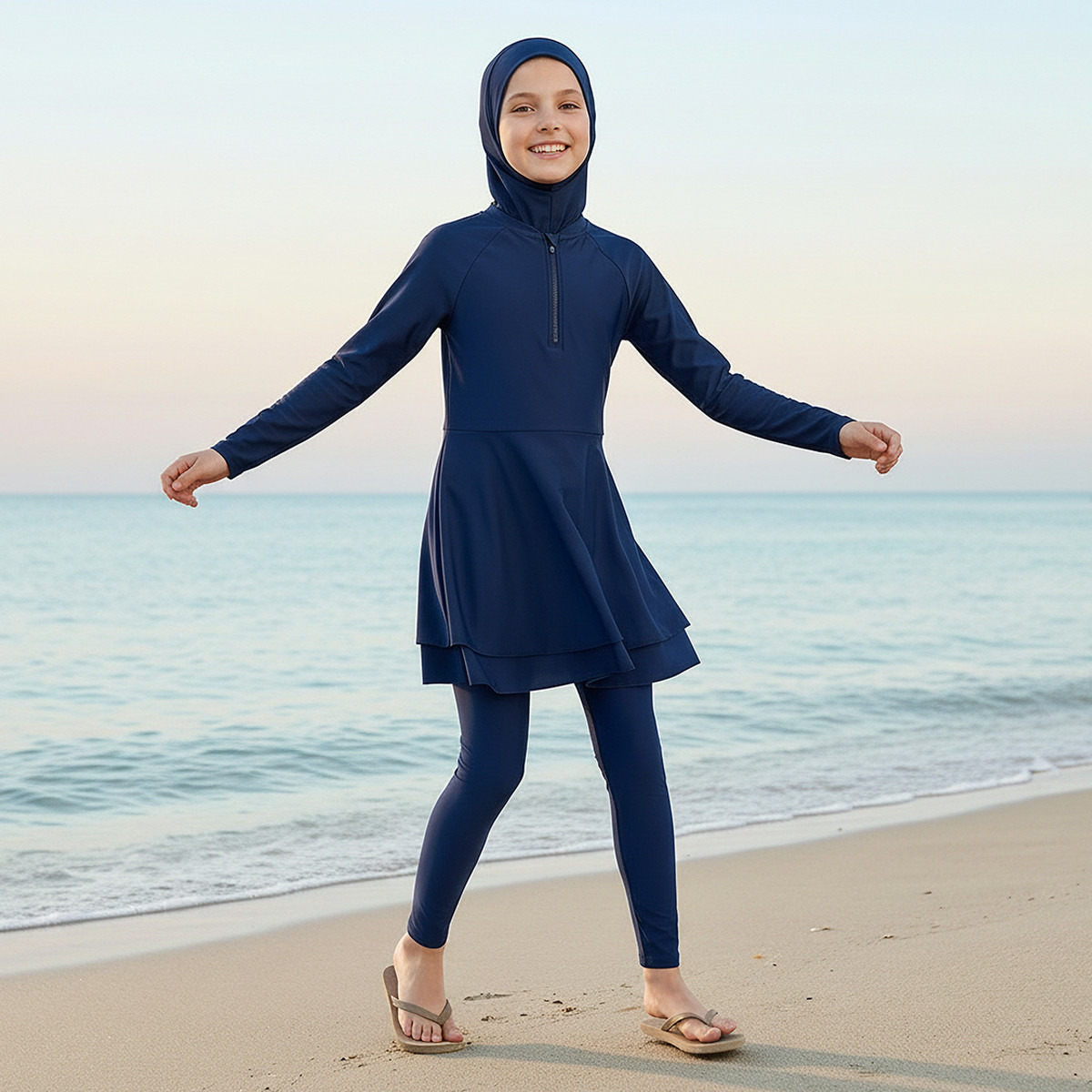 Set of 3 Juniors Girls Burkini-girls-clothing-swimwear-image-4