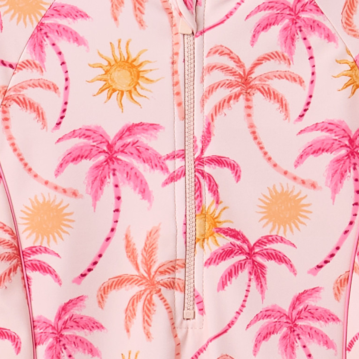 Set of 3 Juniors Girls Palm Print Swimsuit with Skirt and Scrunchie-sports-girls-clothing-swimwear-image-5