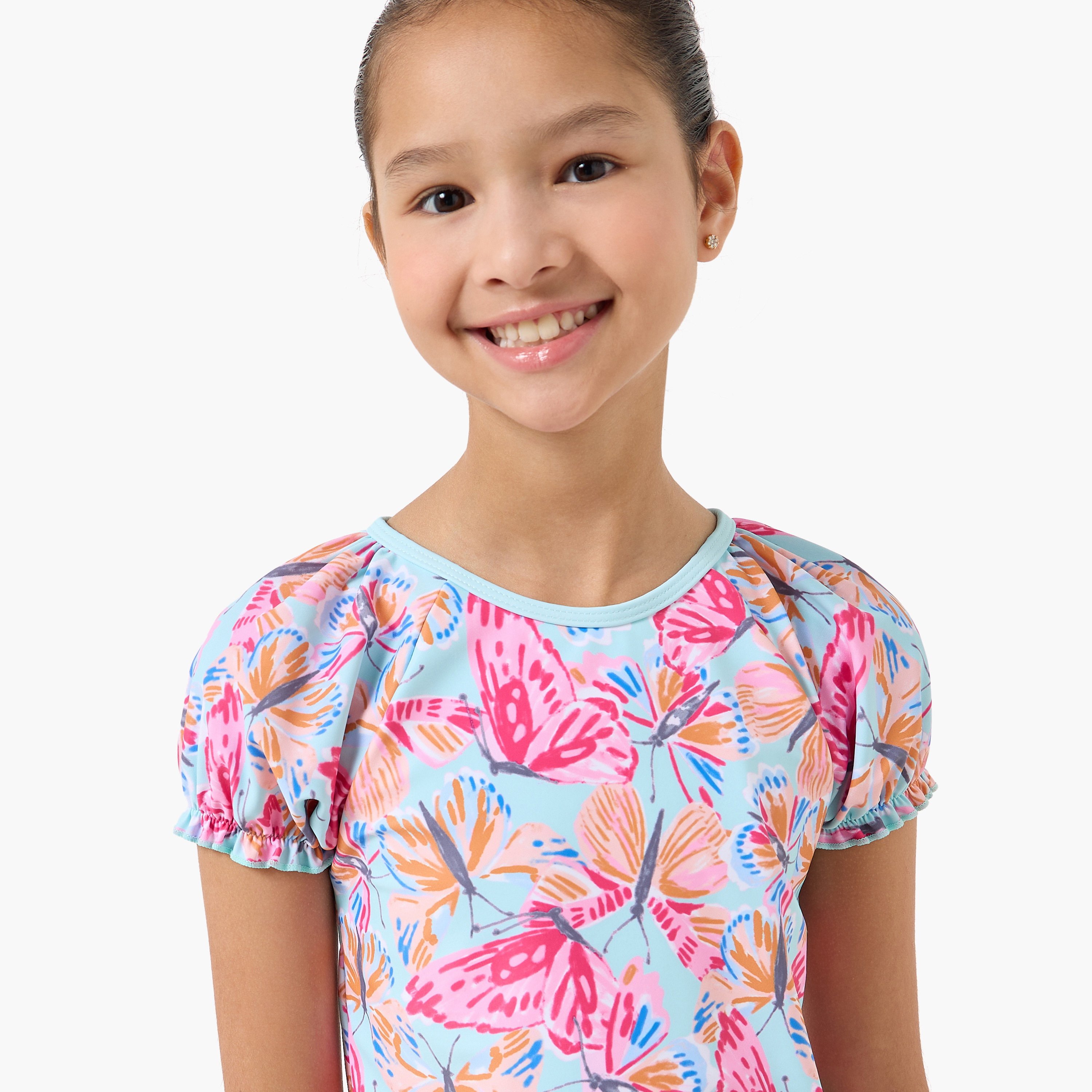 طقم سباحة بطبعات للبنات من جونيورز - عبوة من قطعتين-girls-clothing-sportswear-swimwear-image-5
