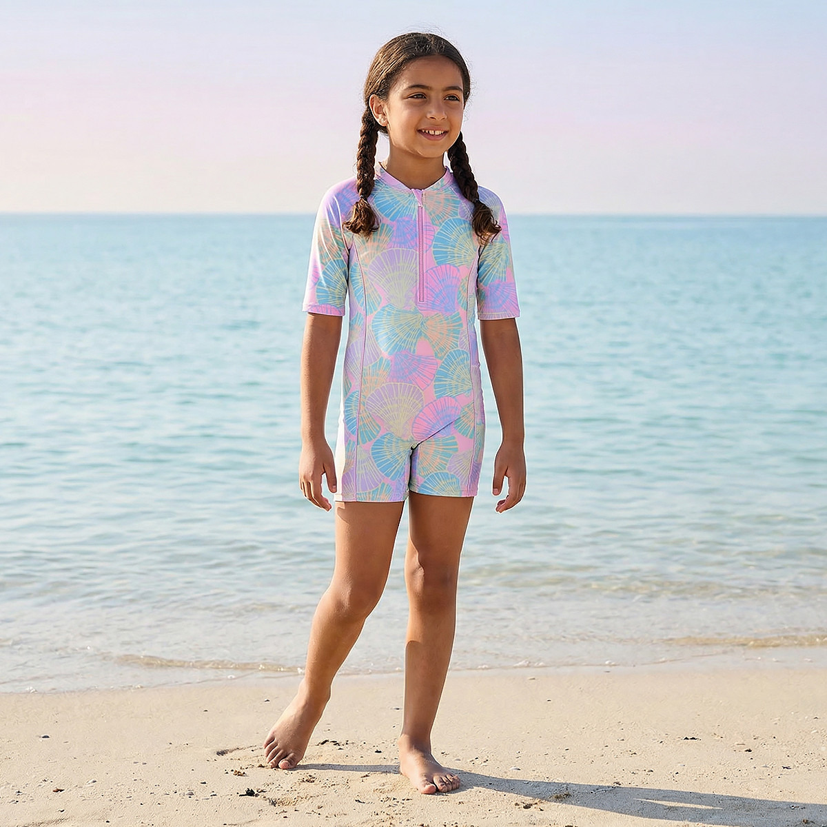 بدلة سباحة بطبعات للبنات من جونيورز-girls-clothing-sportswear-swimwear-image-2