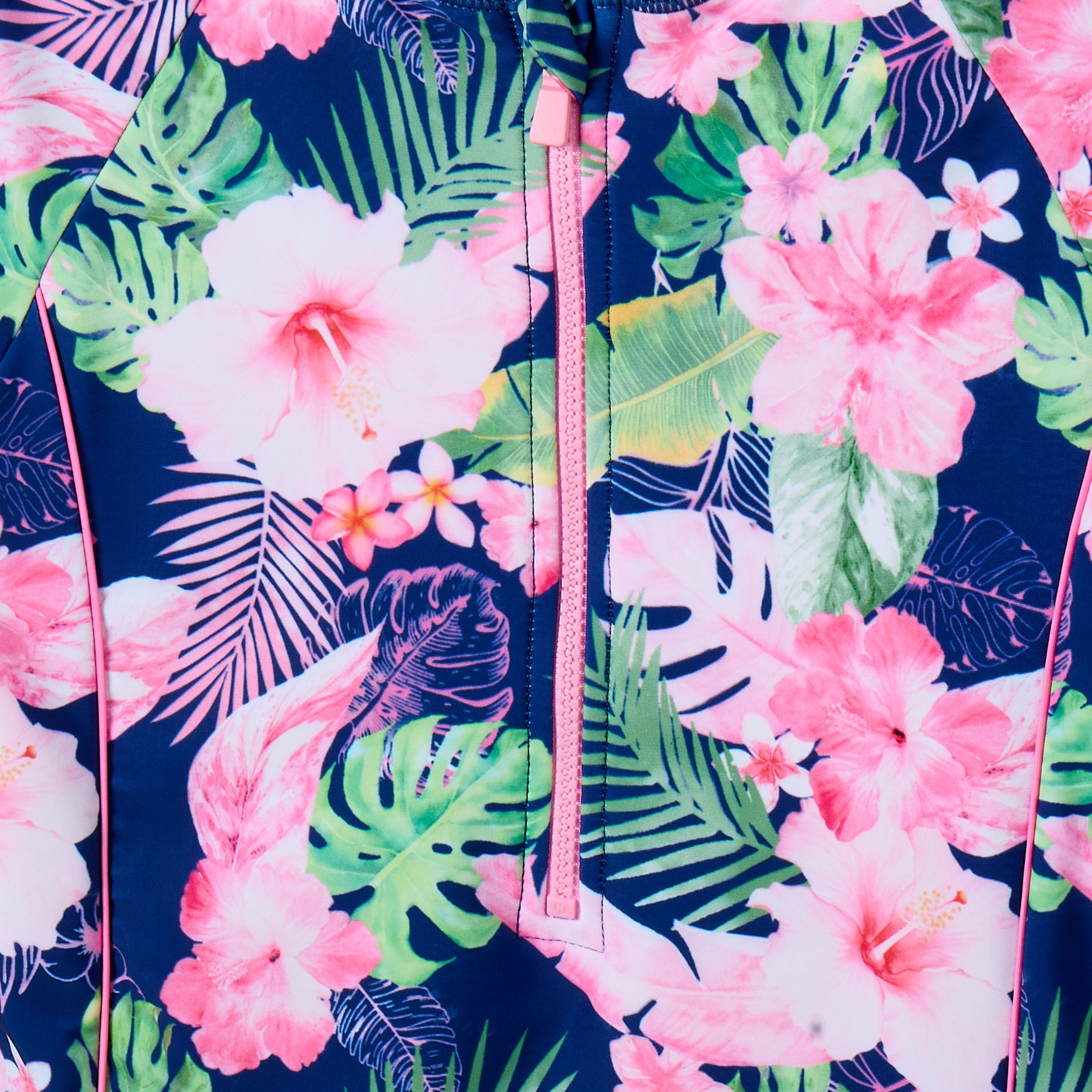 Juniors Girls Floral Print Swimsuit with Skirt and Scrunchie-sports-girls-clothing-swimwear-image-4