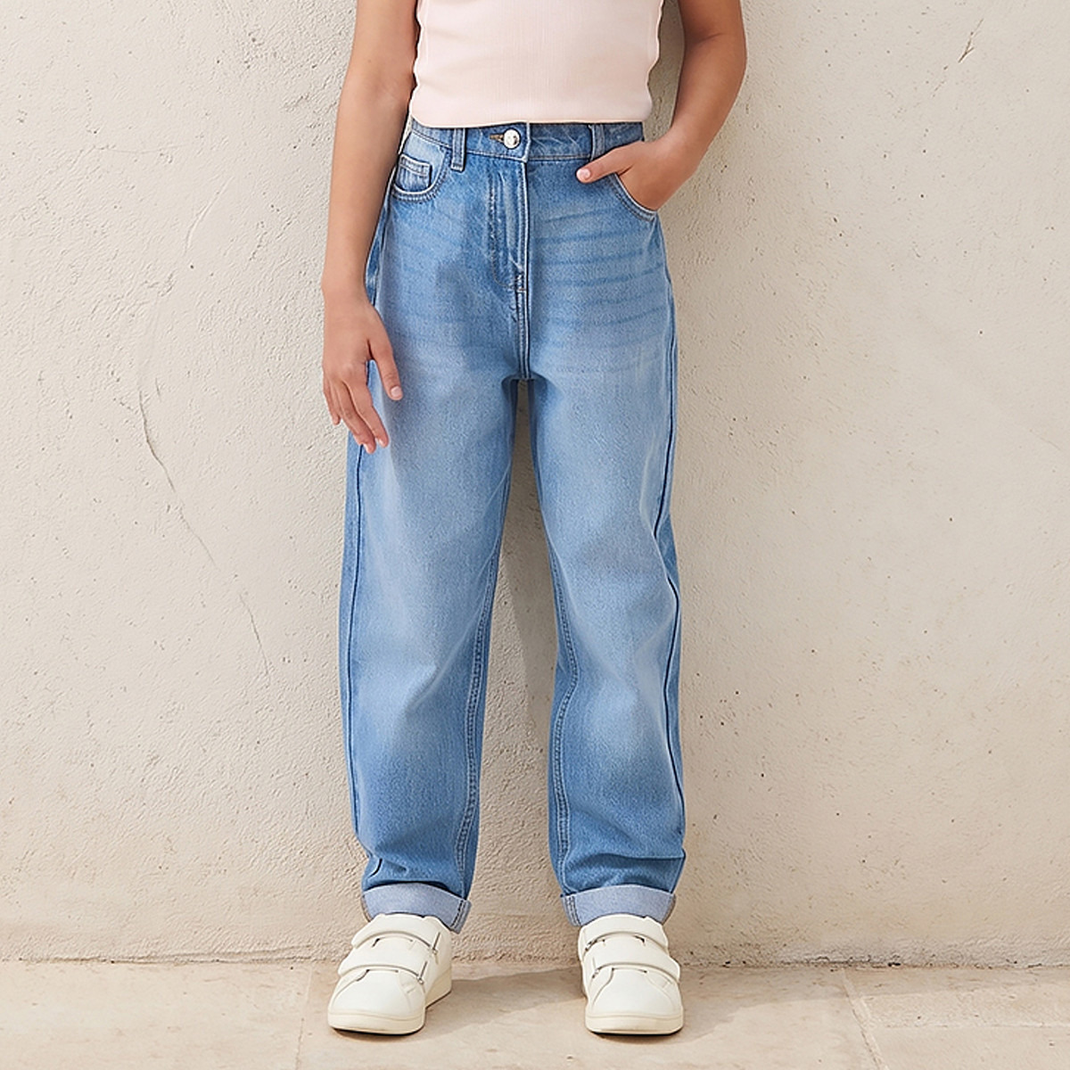 Juniors Mid-Rise Jeans with Pockets-girls-clothing-bottoms-jeansandjeggings-image-1