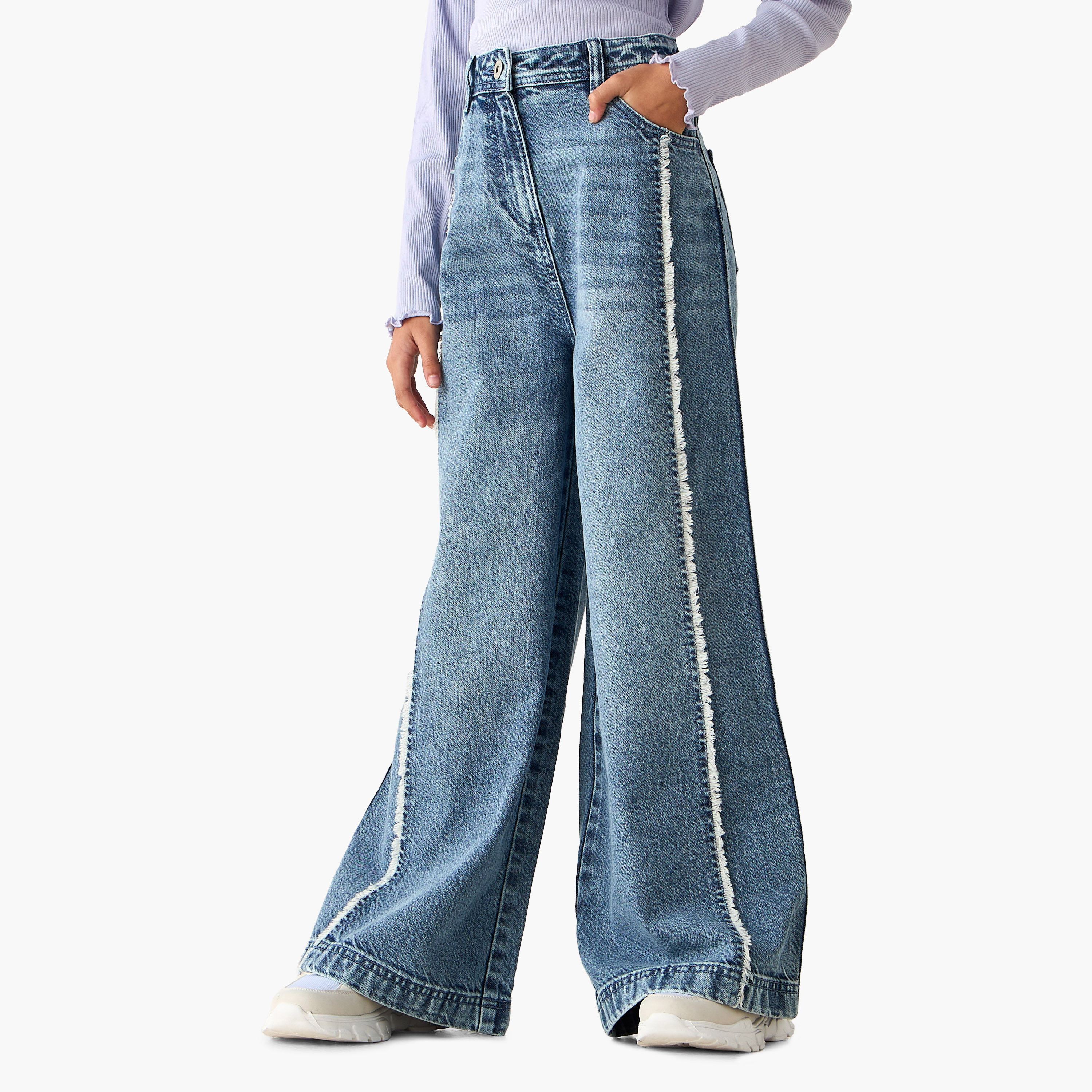 بنطلون جينز بزر إغلاق من لي كوبر-girls-clothing-bottoms-jeansandjeggings-image-5