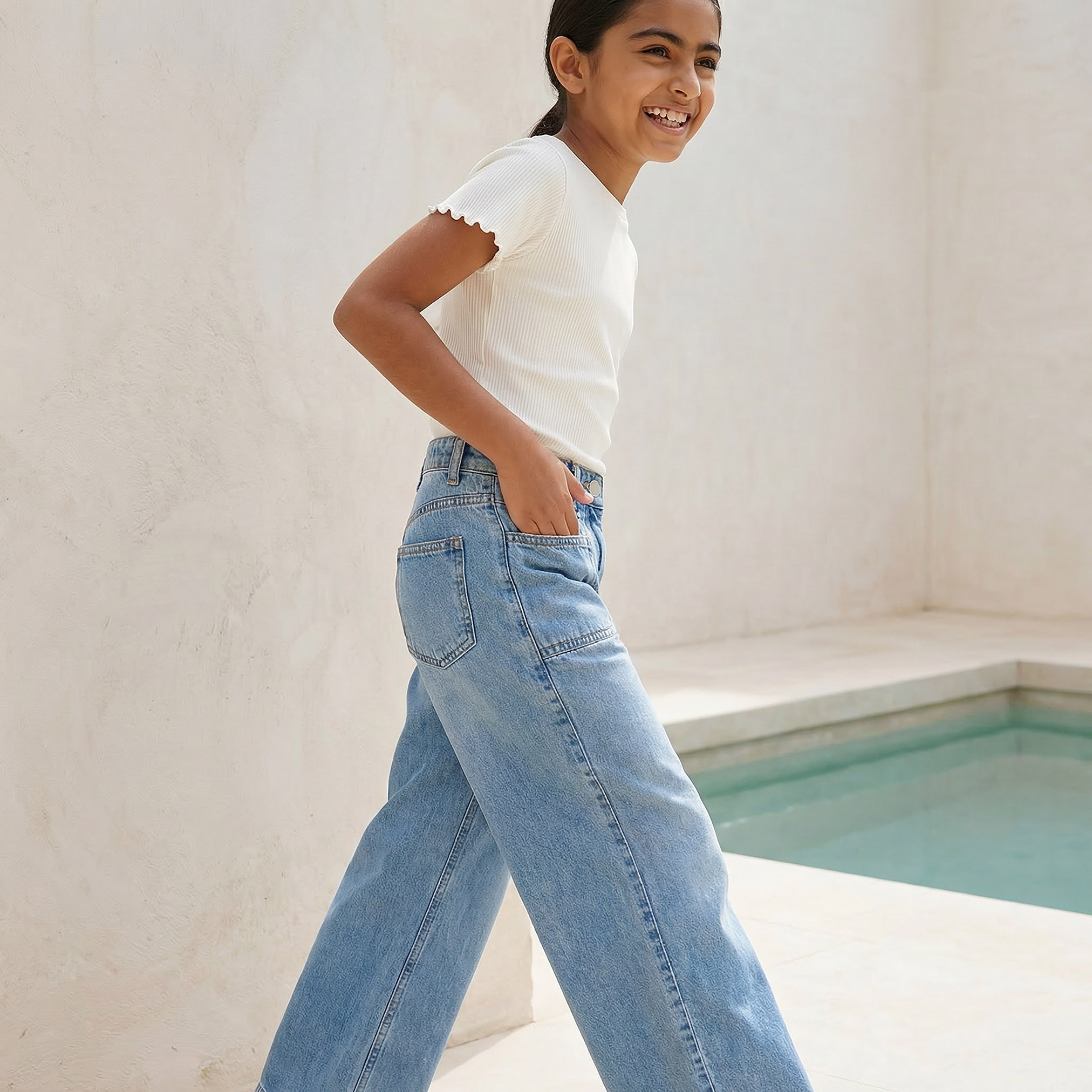 Juniors Wide Leg Jeans with Pockets-girls-clothing-bottoms-jeansandjeggings-image-5