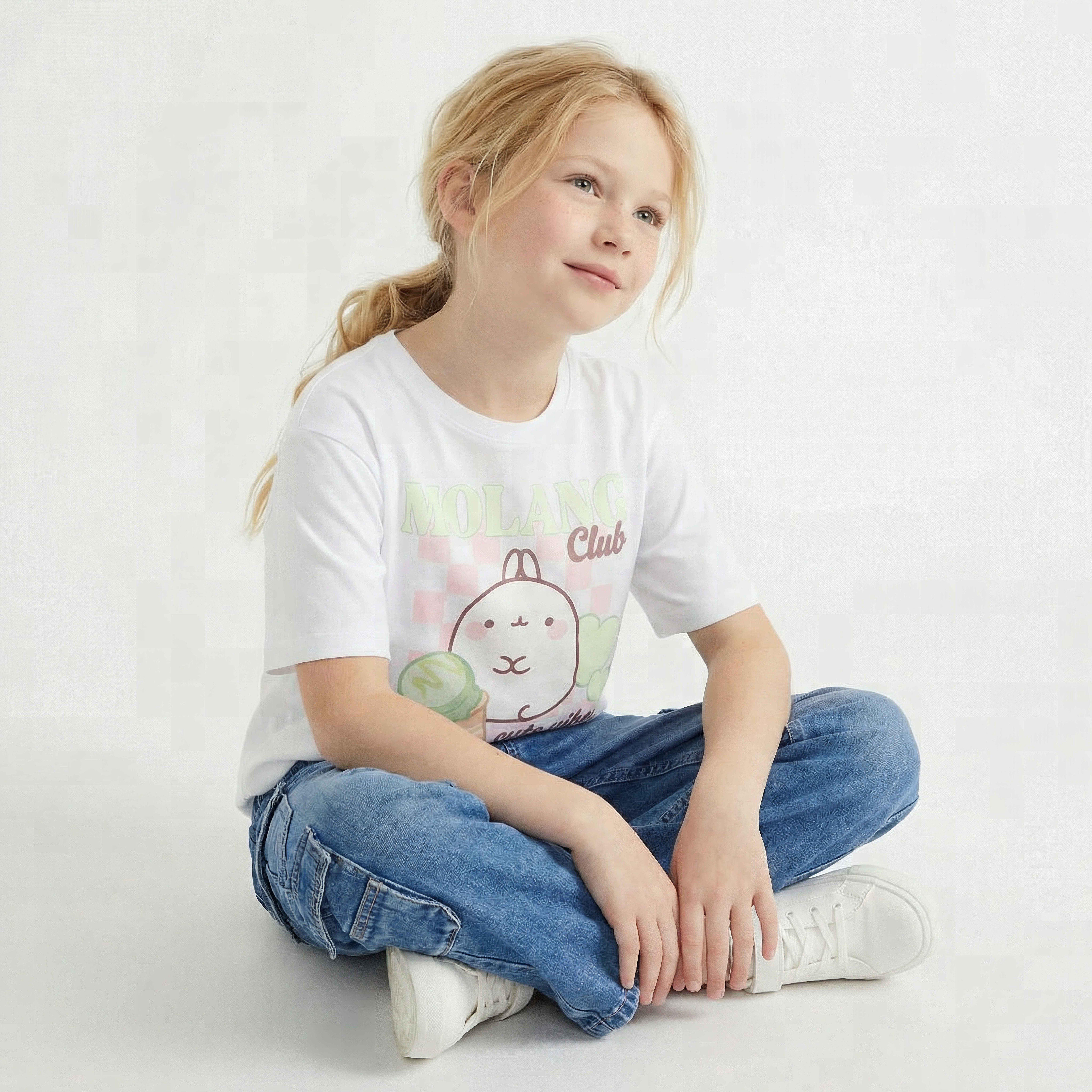 بنطلون جينز كارجو بخصر متوسط الارتفاع وجيوب من جونيورز-girls-clothing-bottoms-jeansandjeggings-image-1