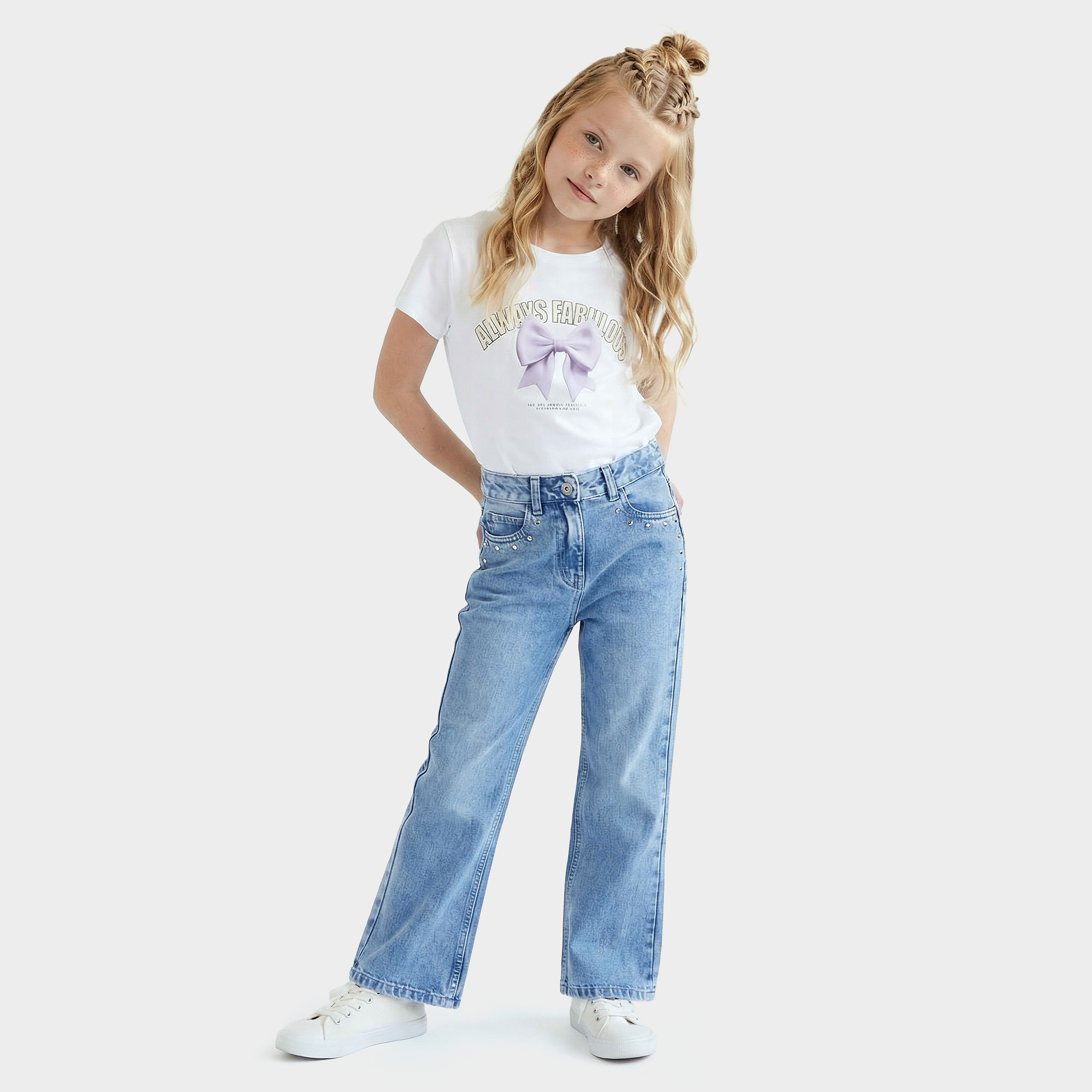 Juniors Mid Rise Jeans with Stud Detail-girls-clothing-bottoms-jeansandjeggings-image-5