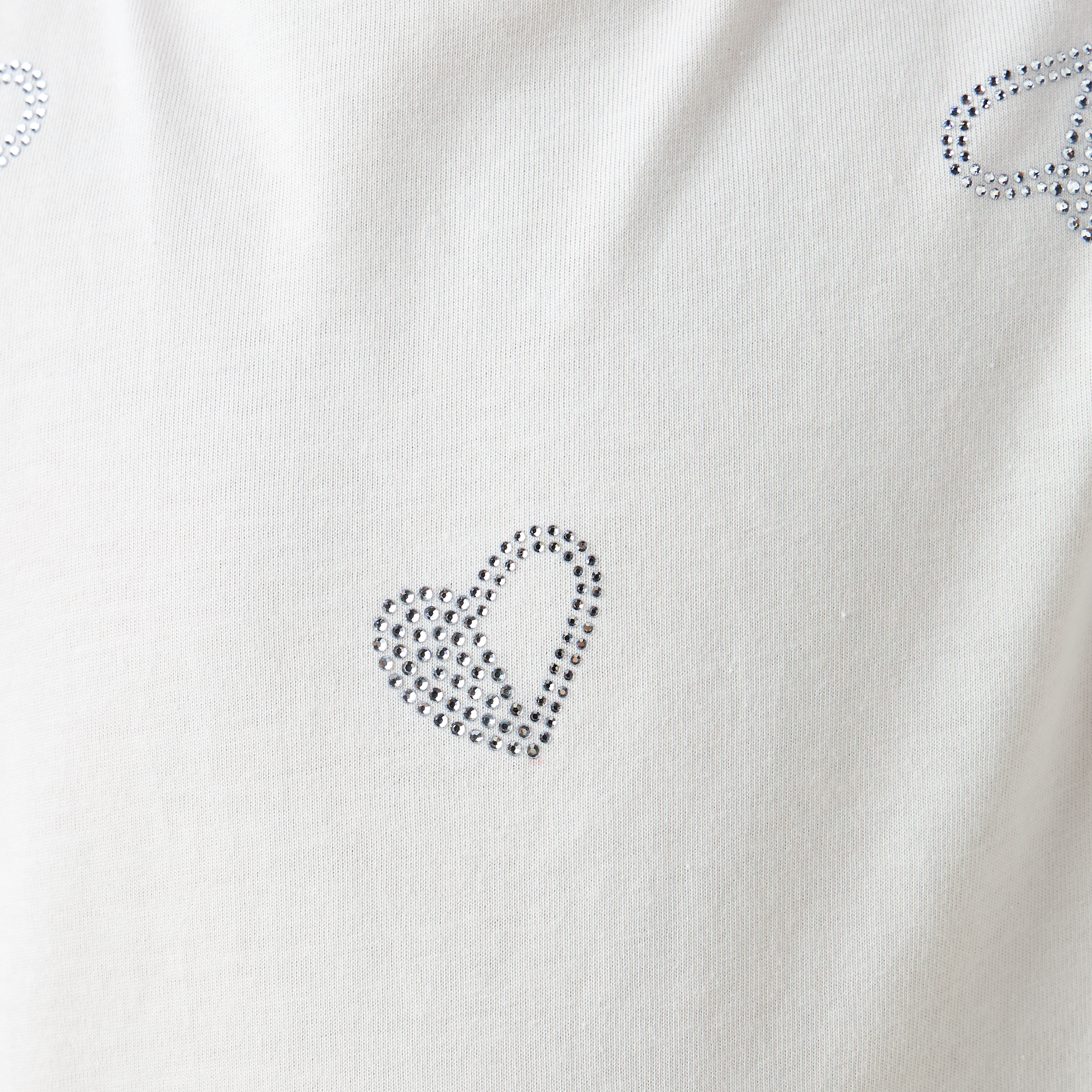Juniors Crew Neck Short Sleeve T-shirt with Embellishment-girls-clothing-tshirts-image-5