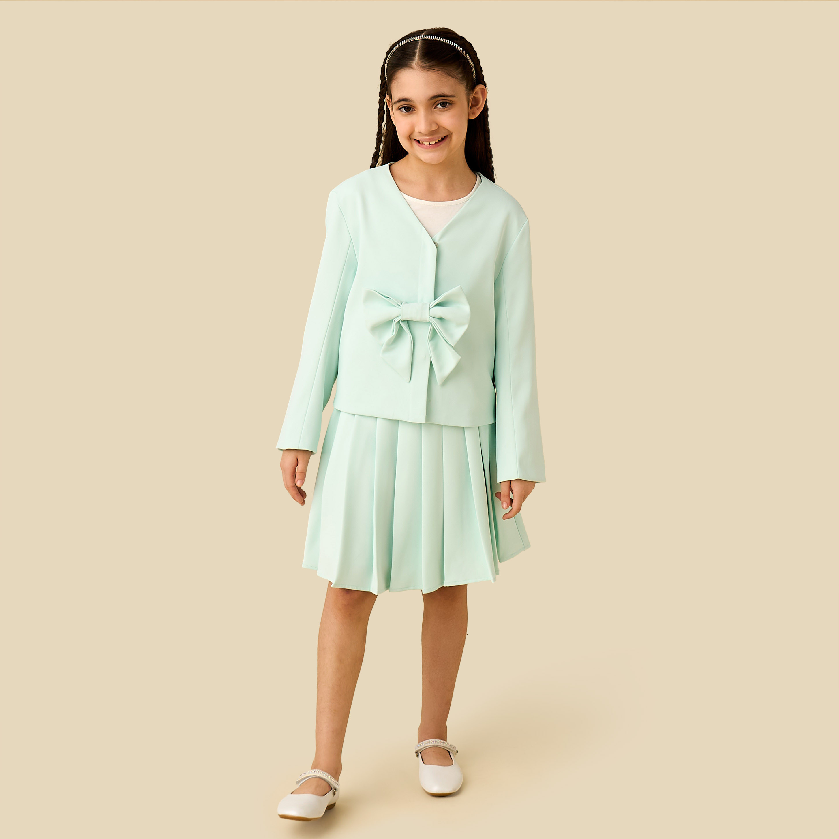 تنورة صغيرة بثنيات من جونيورز-girls-clothing-bottoms-skirts-image-4