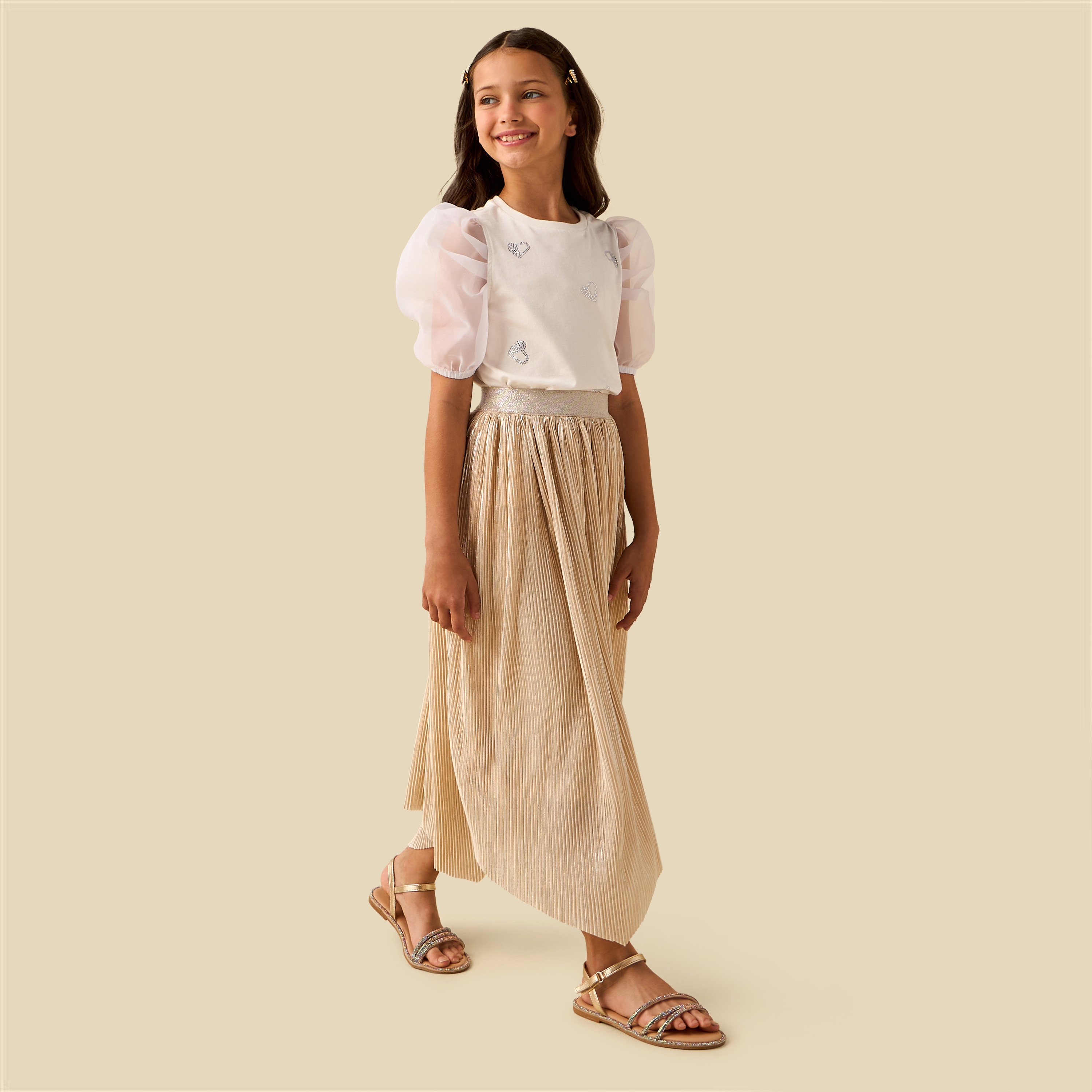 Juniors Skirt with Asymmetric Hem-girls-clothing-bottoms-skirts-image-2