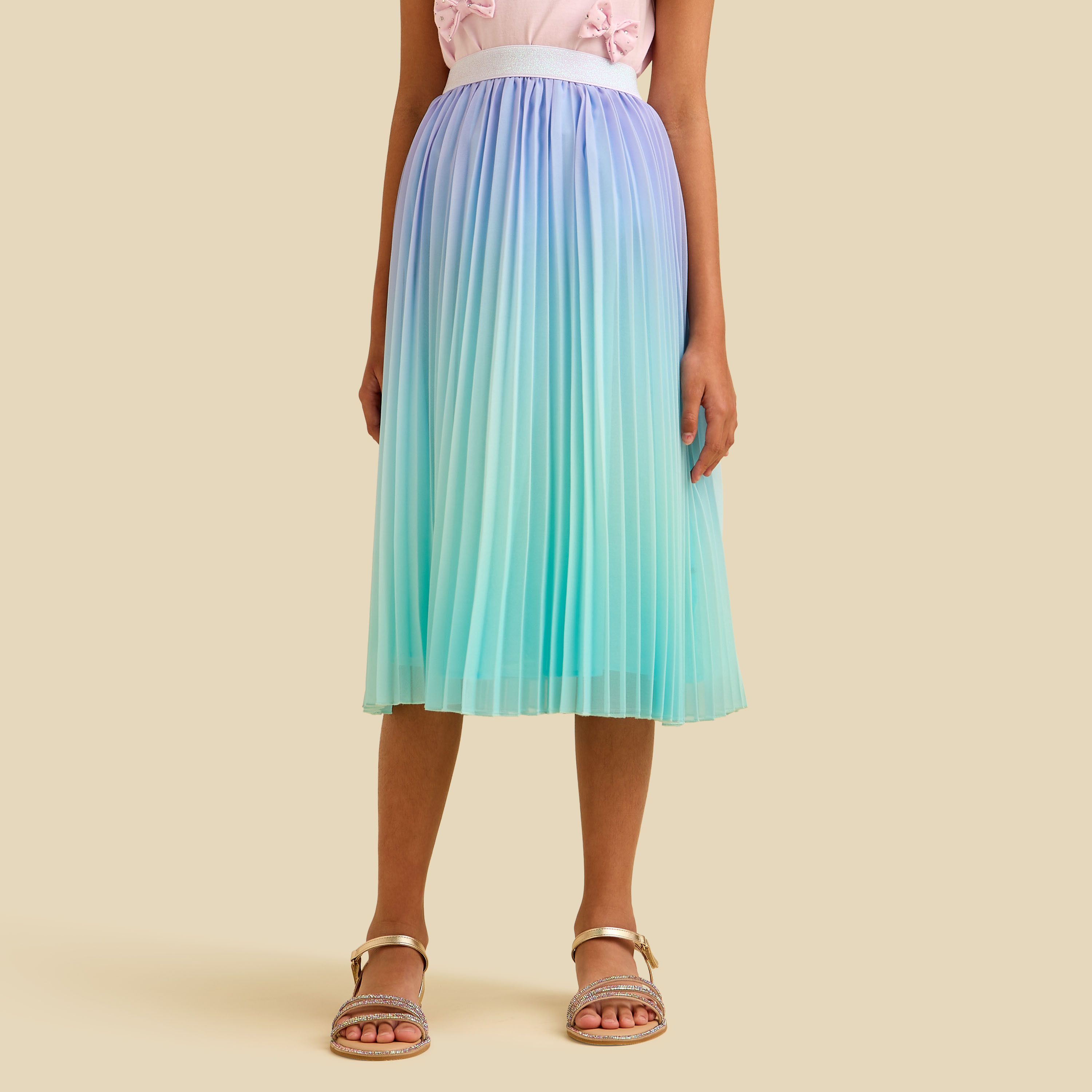 تنورة ميدي بكسرات من جونيورز-girls-clothing-bottoms-skirts-image-4
