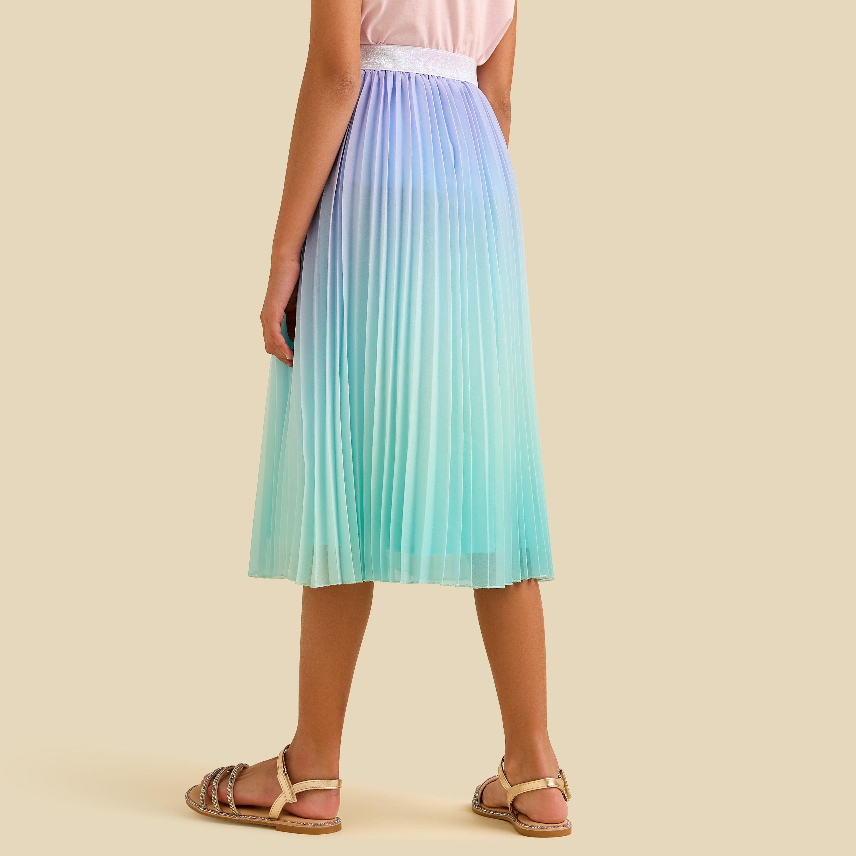 تنورة ميدي بكسرات من جونيورز-girls-clothing-bottoms-skirts-image-2