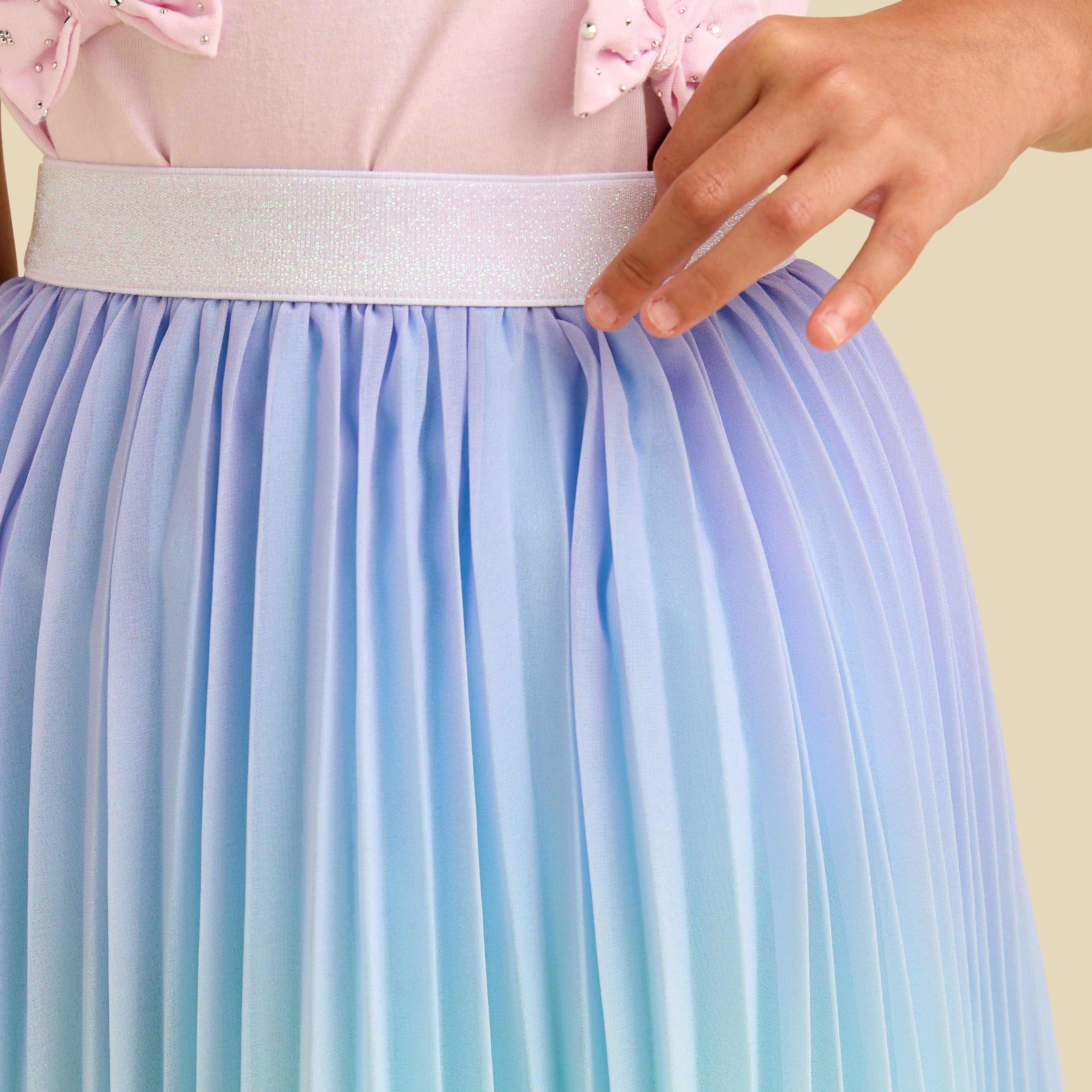 تنورة ميدي بكسرات من جونيورز-girls-clothing-bottoms-skirts-image-1