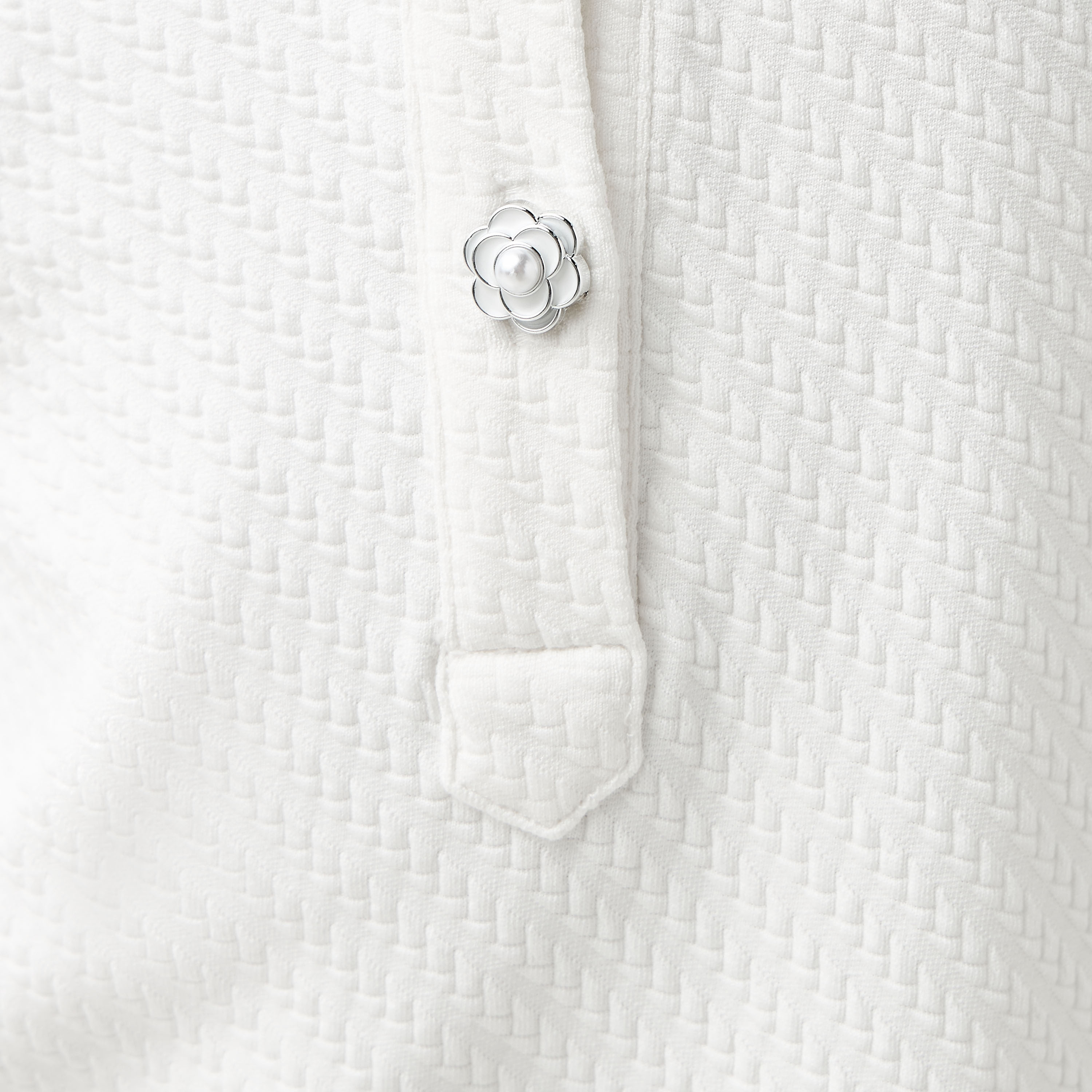 Juniors Collared Long Sleeves A-line Dress with Bow Applique-girls-clothing-dressesandjumpsuits-image-5