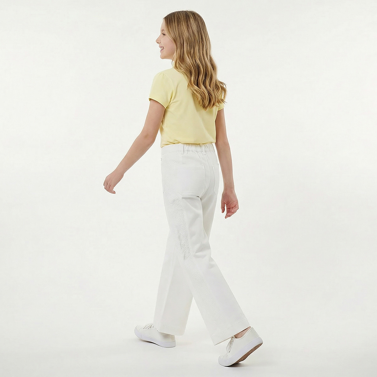 Eligo Trousers with Pockets, Buttoned Waist-girls-clothing-bottoms-trousers-image-3