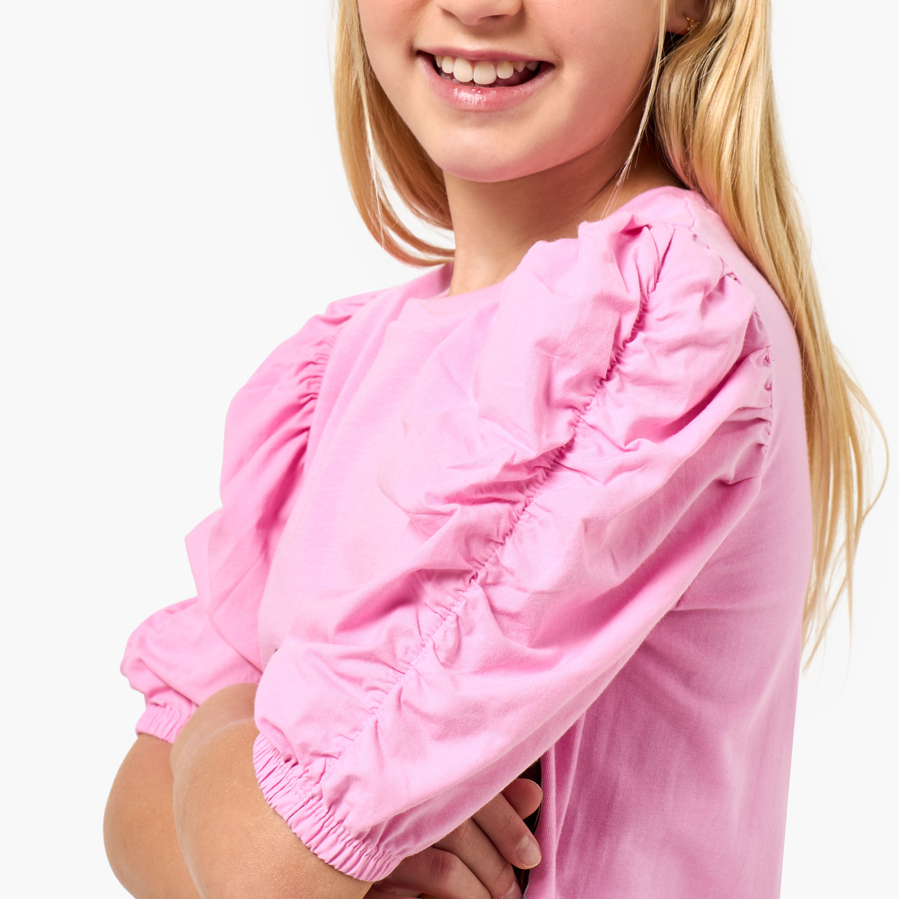 Lee Cooper Round Neck Short Sleeve T-shirt with Graphic Print-girls-clothing-tshirts-image-4