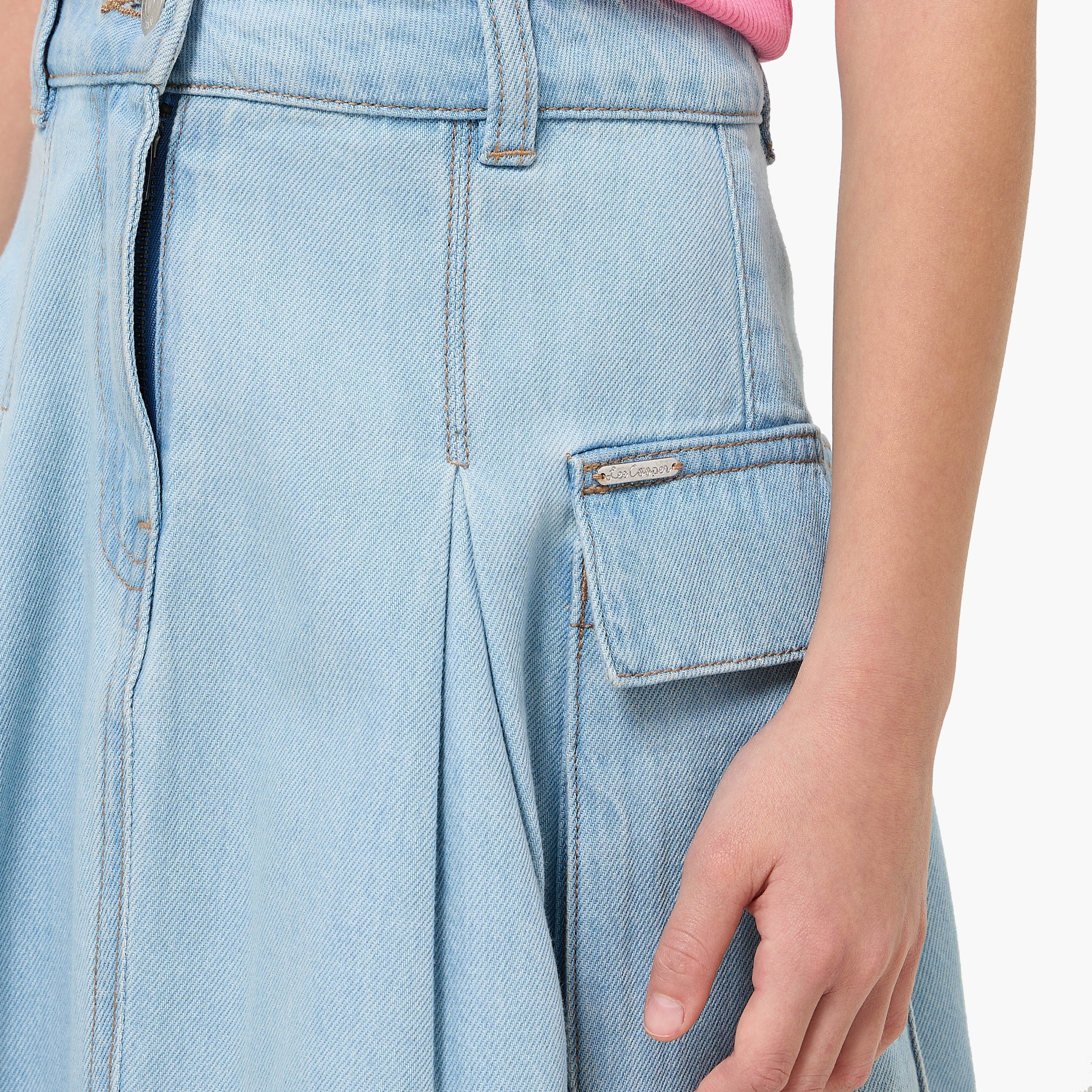 Lee Cooper Skirt with Flap Pockets-girls-clothing-bottoms-skirts-image-4