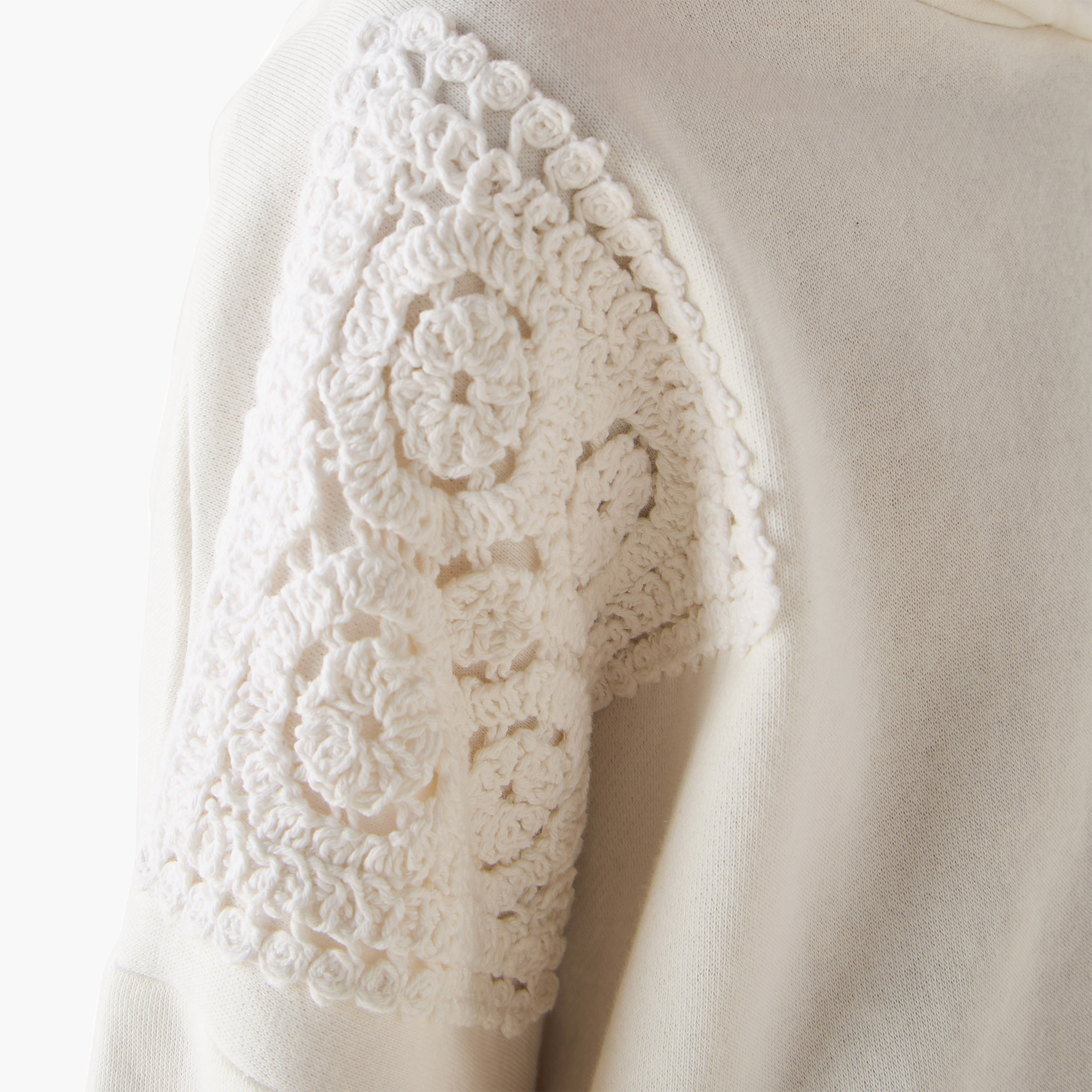 Lee Cooper Hooded Sweatshirt with Crochet Detail-girls-clothing-sweatshirts-image-5