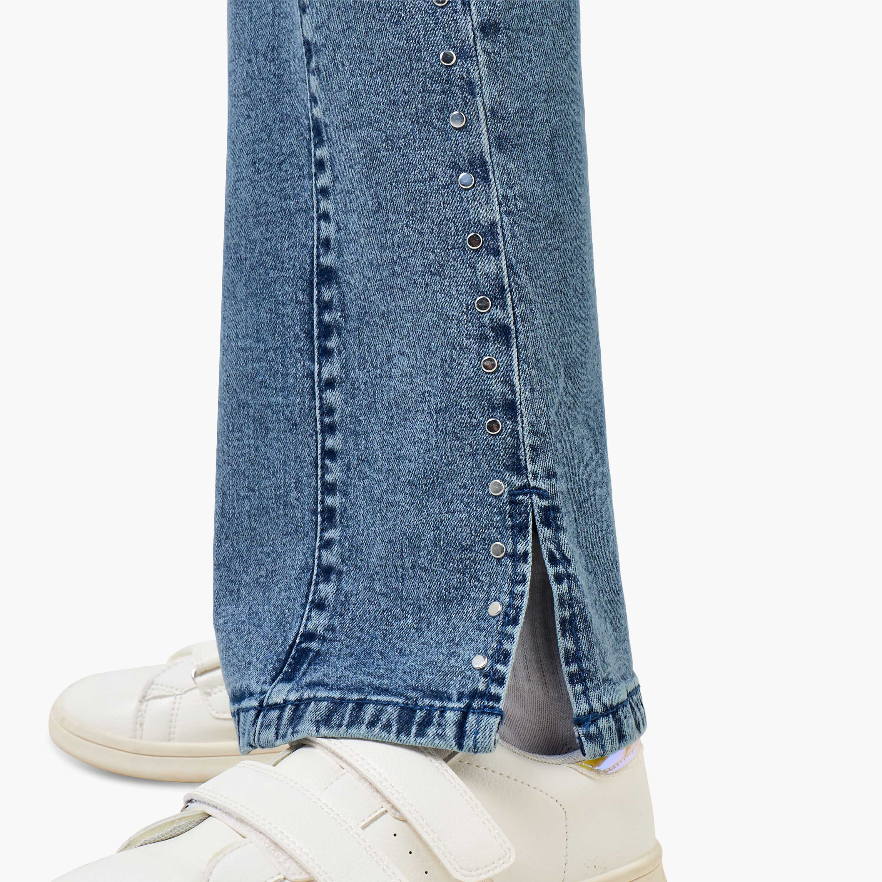 Lee Cooper Jeans with Pockets, Buttoned Waist-girls-clothing-bottoms-jeansandjeggings-image-5