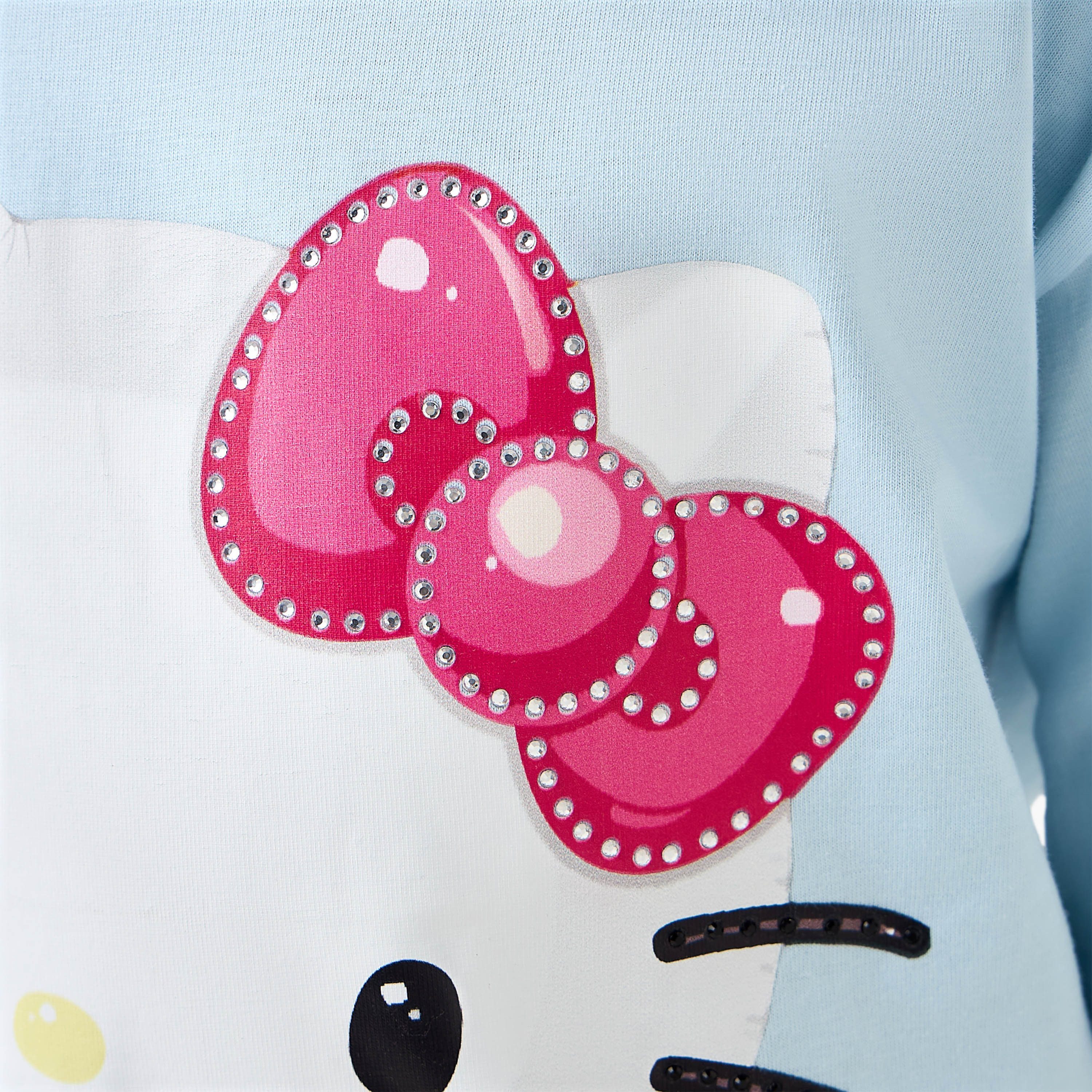 Sanrio Crew Neck Short Sleeves T-shirt with Hello Kitty Print-girls-clothing-tshirts-image-5