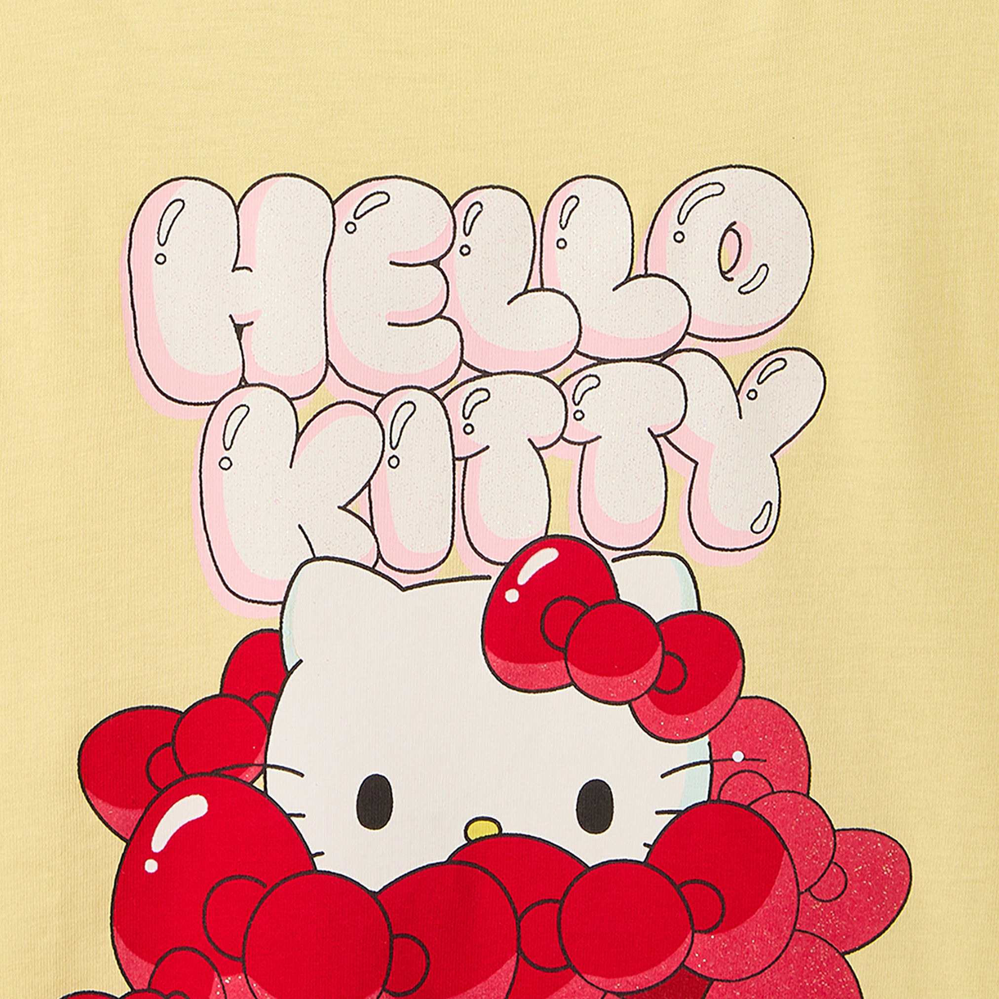 Sanrio Crew Neck Short Sleeves T-shirt with Hello Kitty Print-girls-clothing-tshirts-image-4